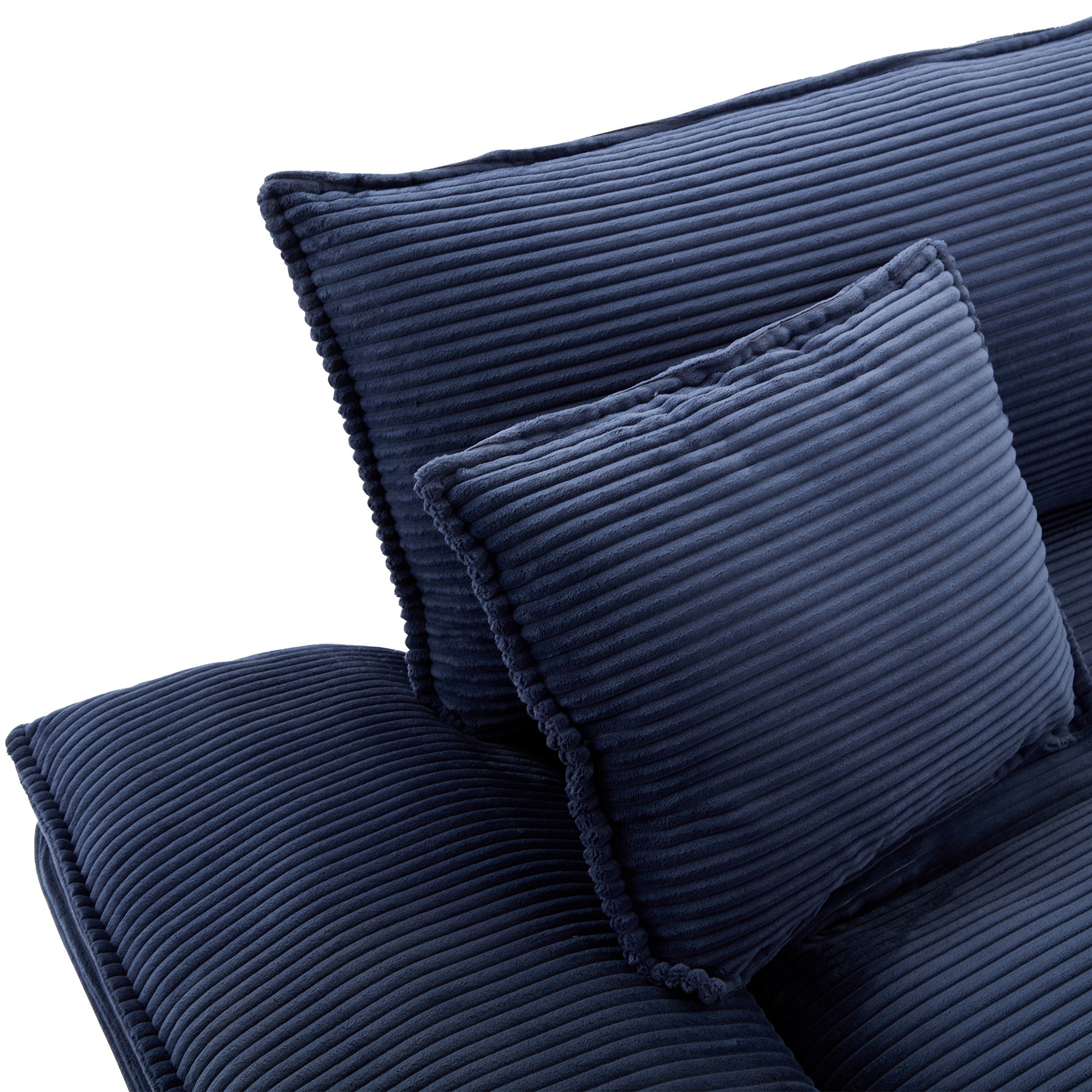 Corduroy sofas suitable for multiple scenarios. (blue)
