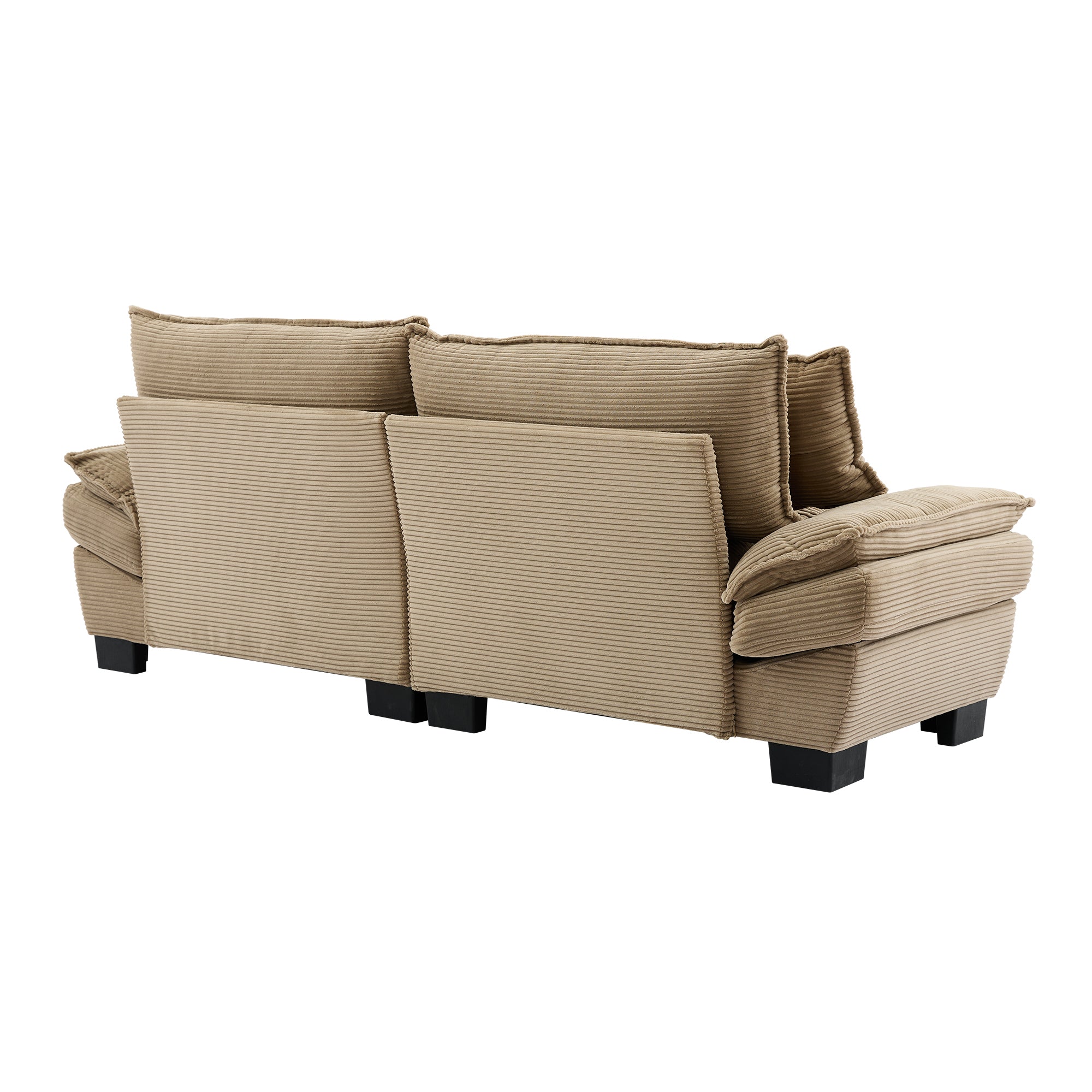Corduroy sofas suitable for multiple scenarios. (khaki)