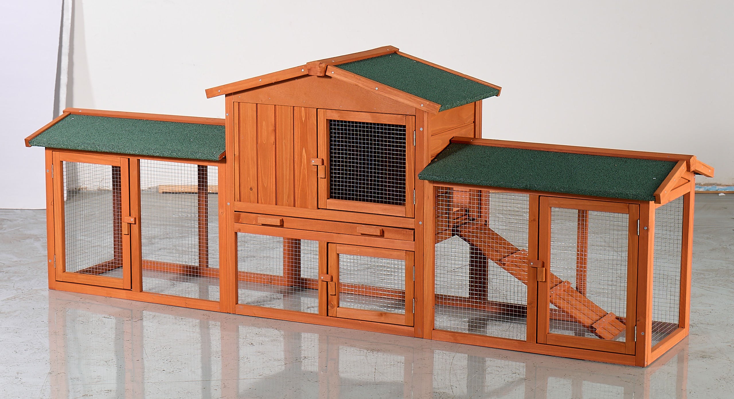Large wooden outdoor waterproof rabbit cages