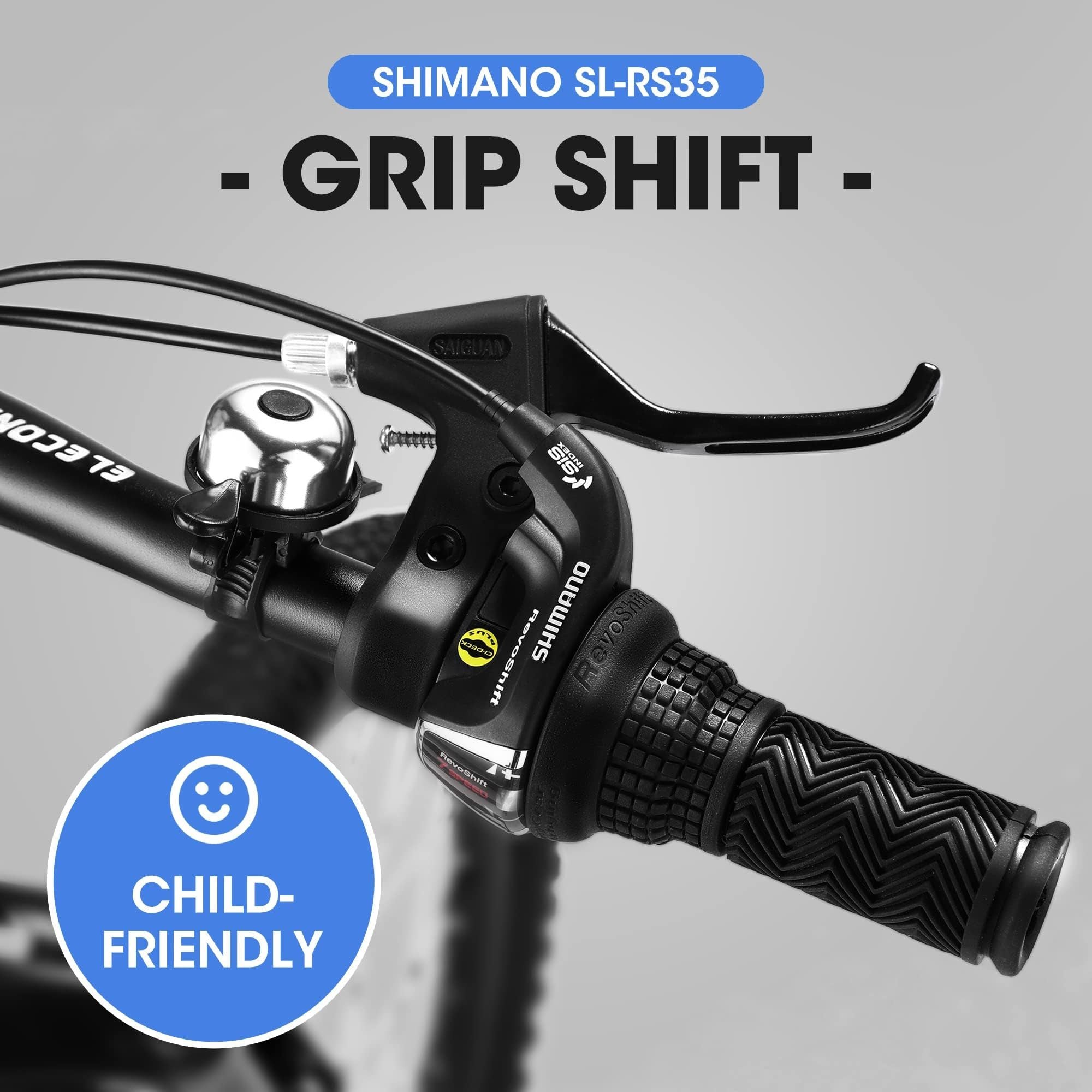 Blue 20 - inch 7 - speed children's mountain bike - KiKiUMi