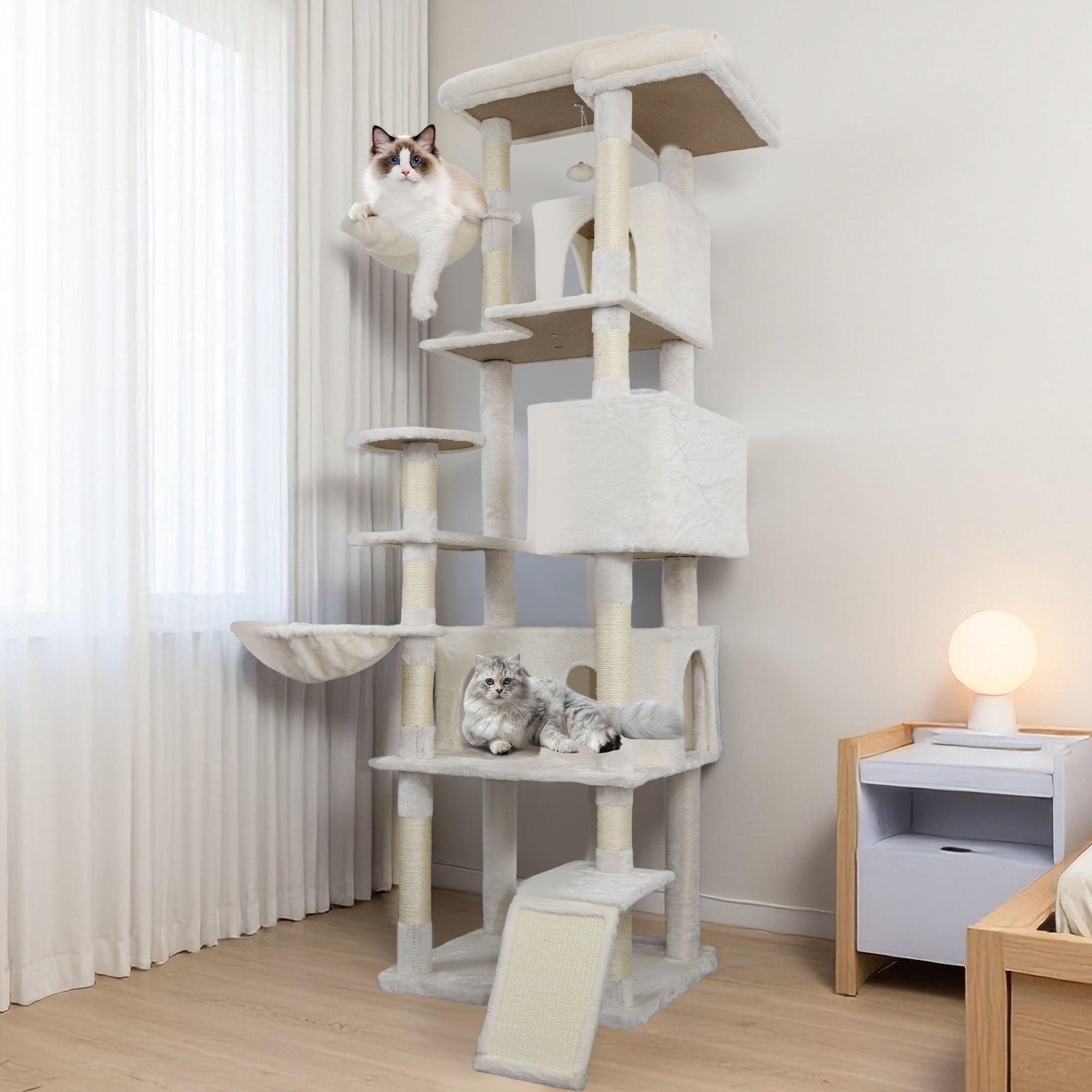 Beige cat tree Tower