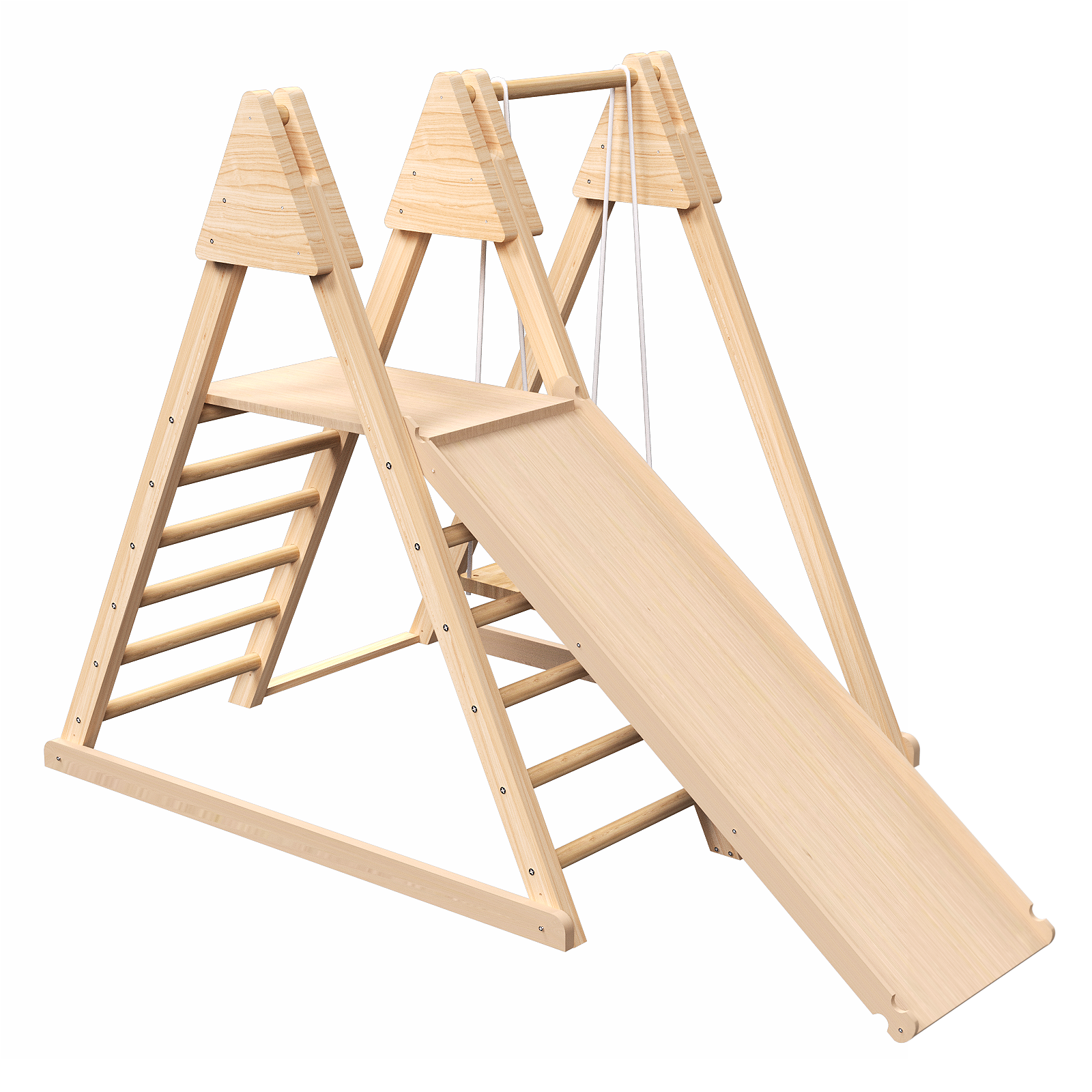 4-in-1 indoor jungle play gym for children