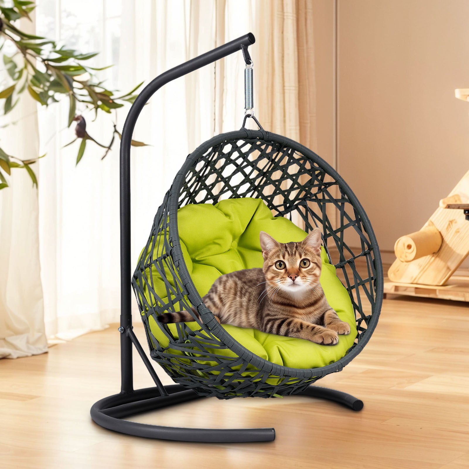 Indoor hanging swinging cat bed(yellow)