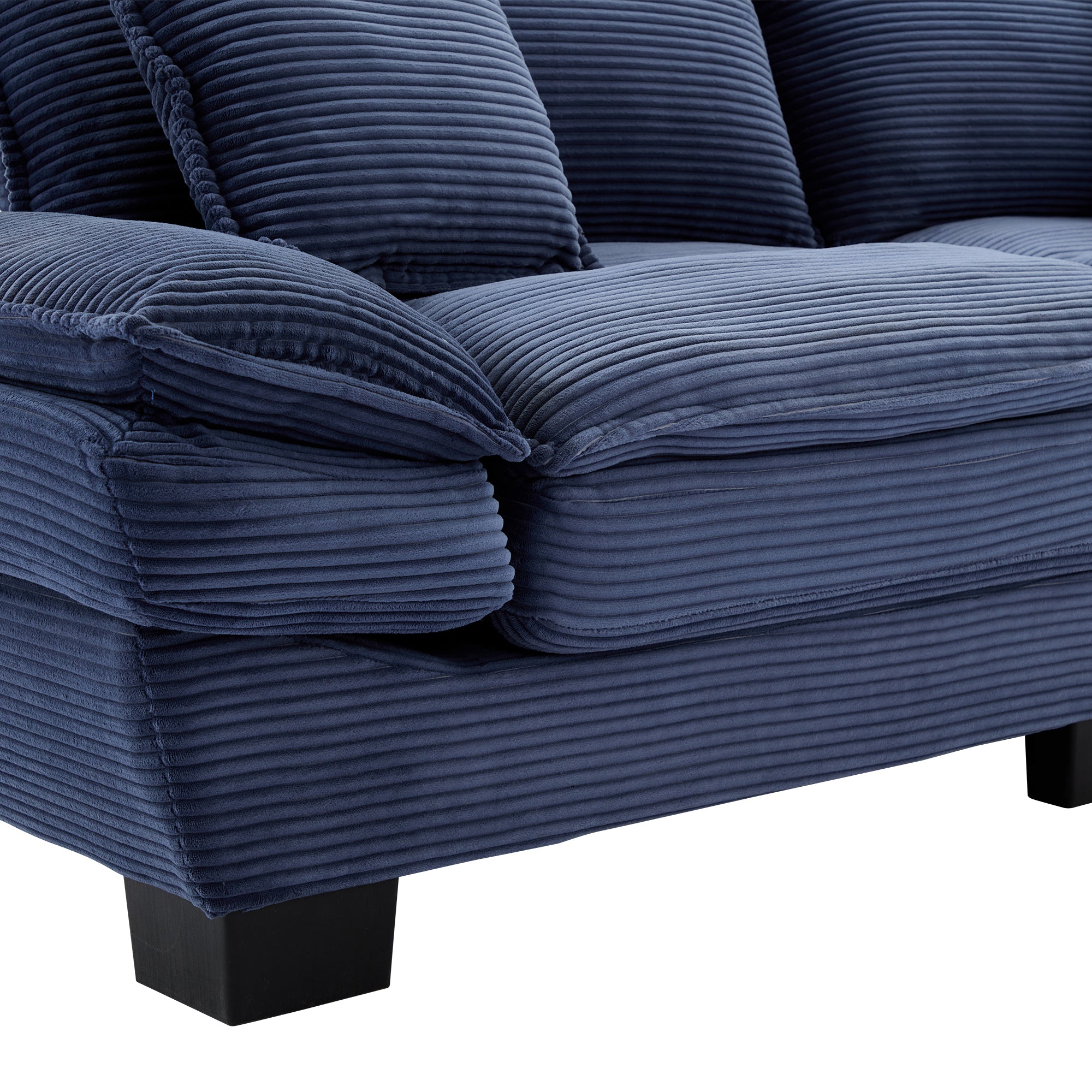Corduroy sofas suitable for multiple scenarios. (blue)