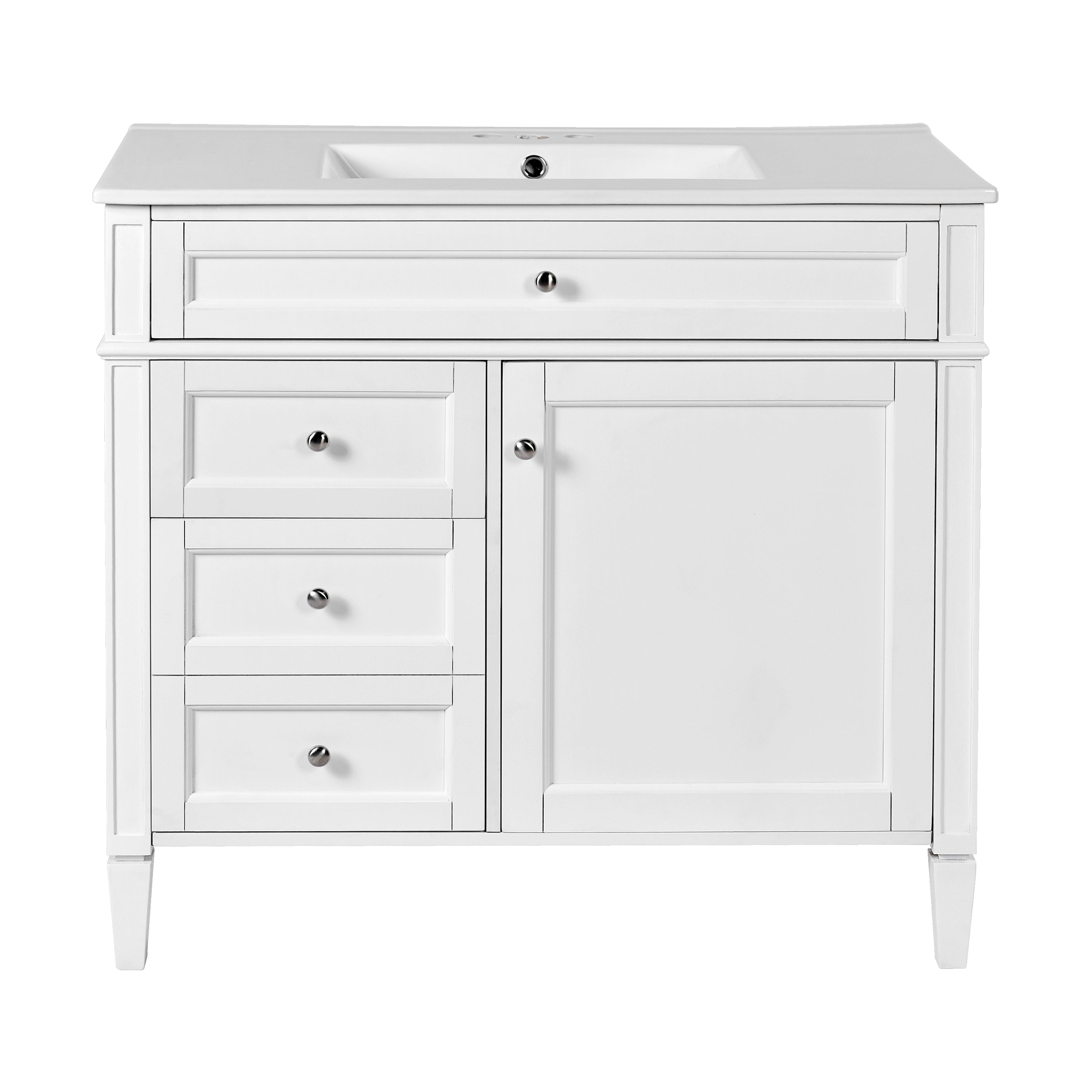 36 "Single sink bathroom dressing table, modern bathroom storage cabinet