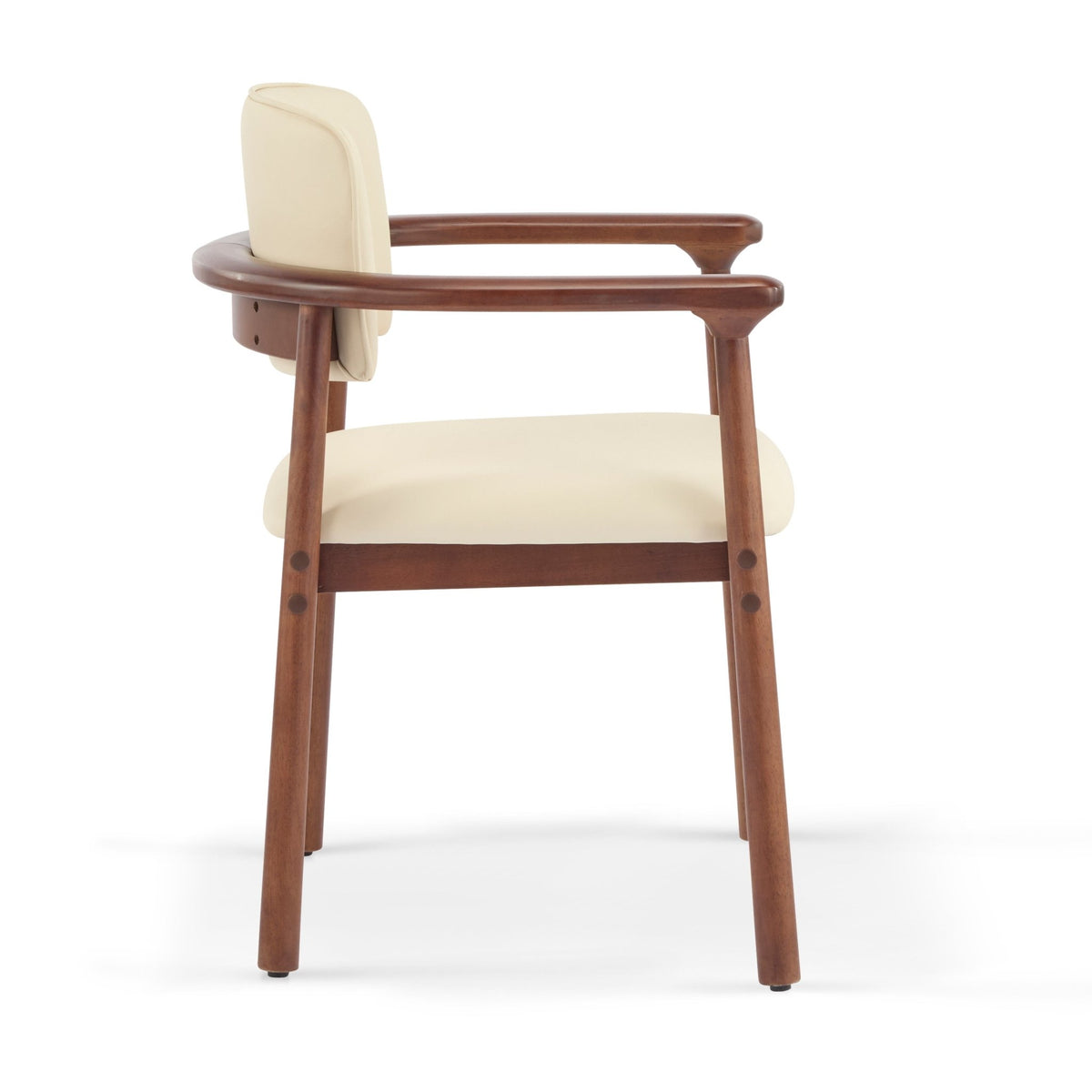 Comfortable PU foam seats(beige,dark walnut) - KiKiUMi