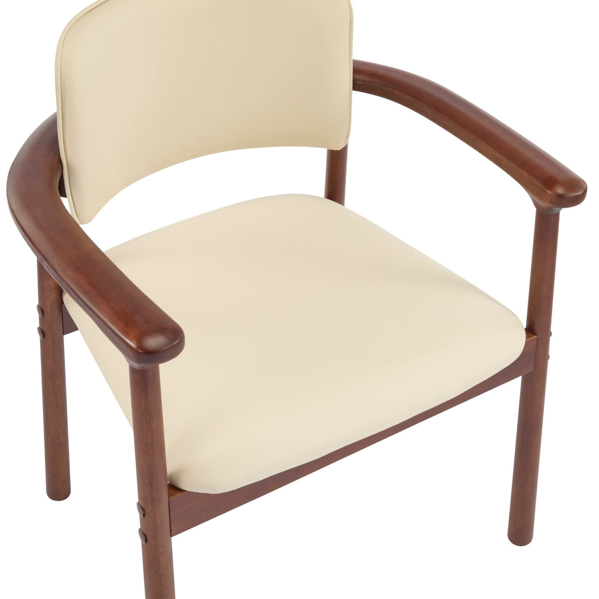 Comfortable PU foam seats(beige,dark walnut) - KiKiUMi