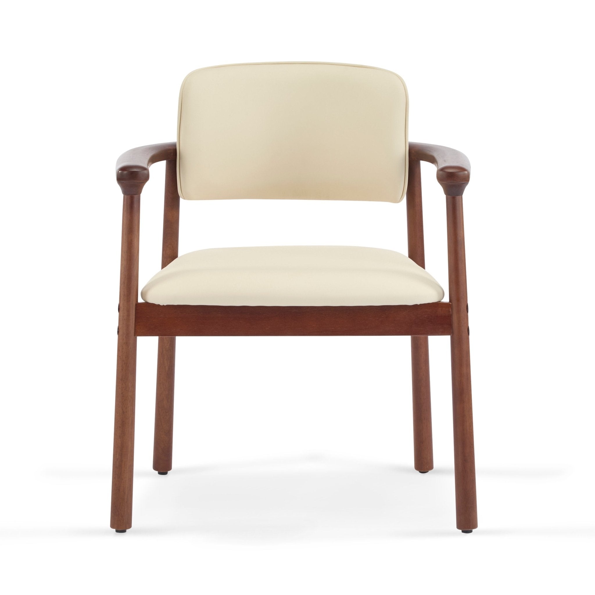 Comfortable PU foam seats(beige,dark walnut) - KiKiUMi