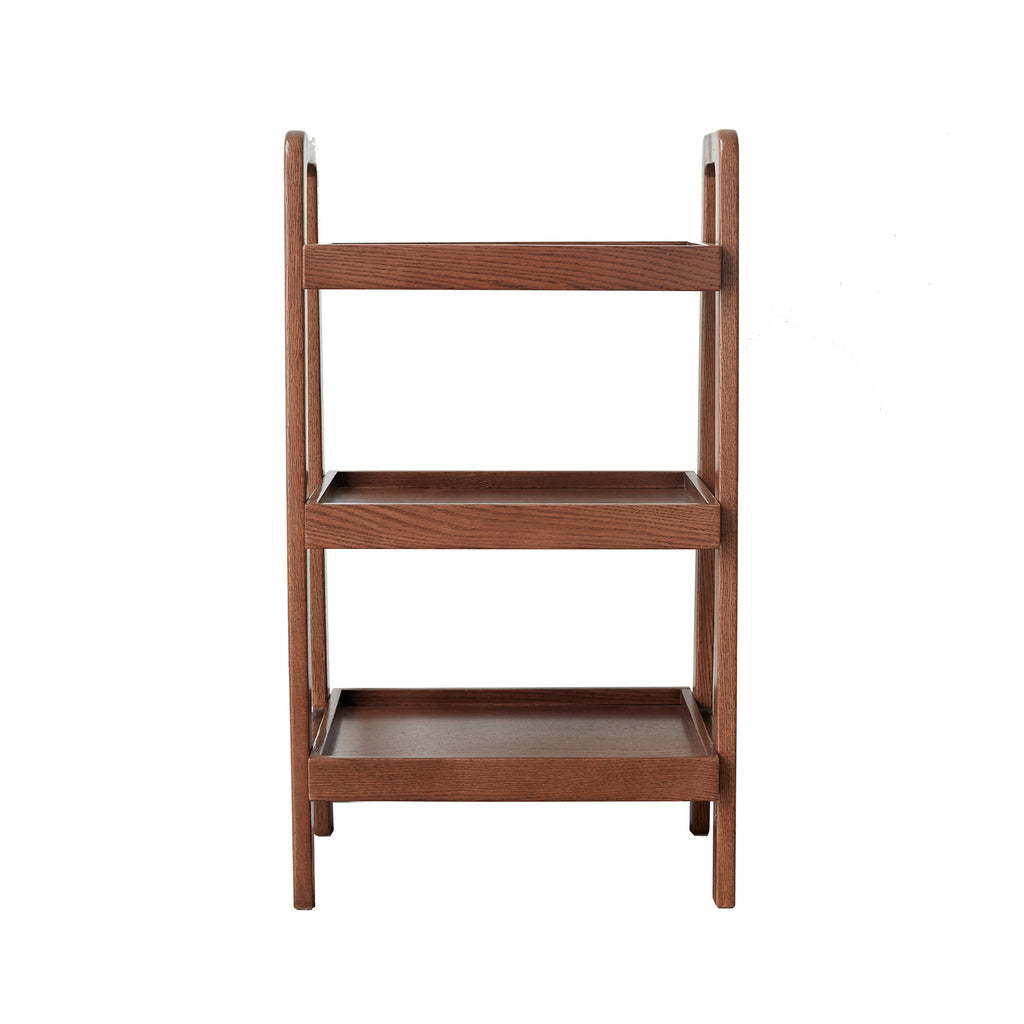 3 Tier Walnut Ladder Bookshelf