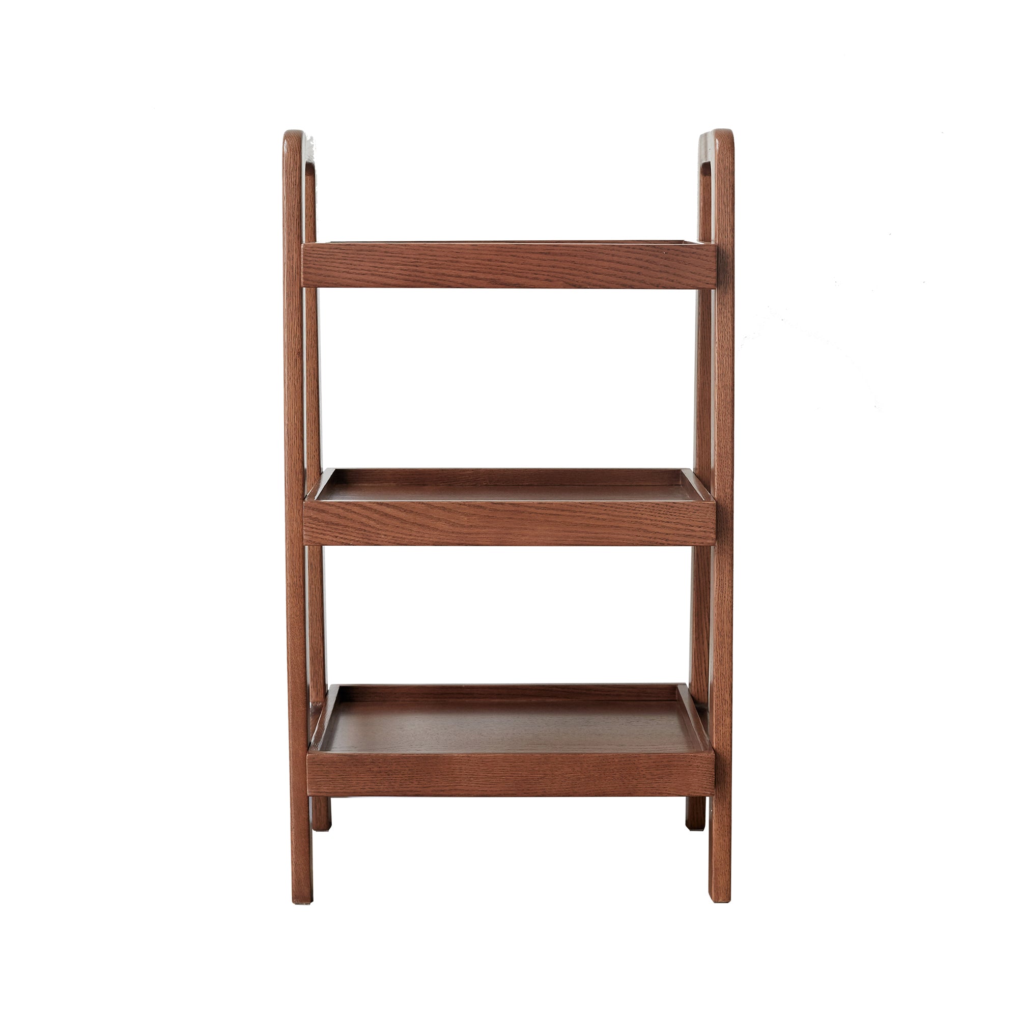 3 Tier Walnut Ladder Bookshelf