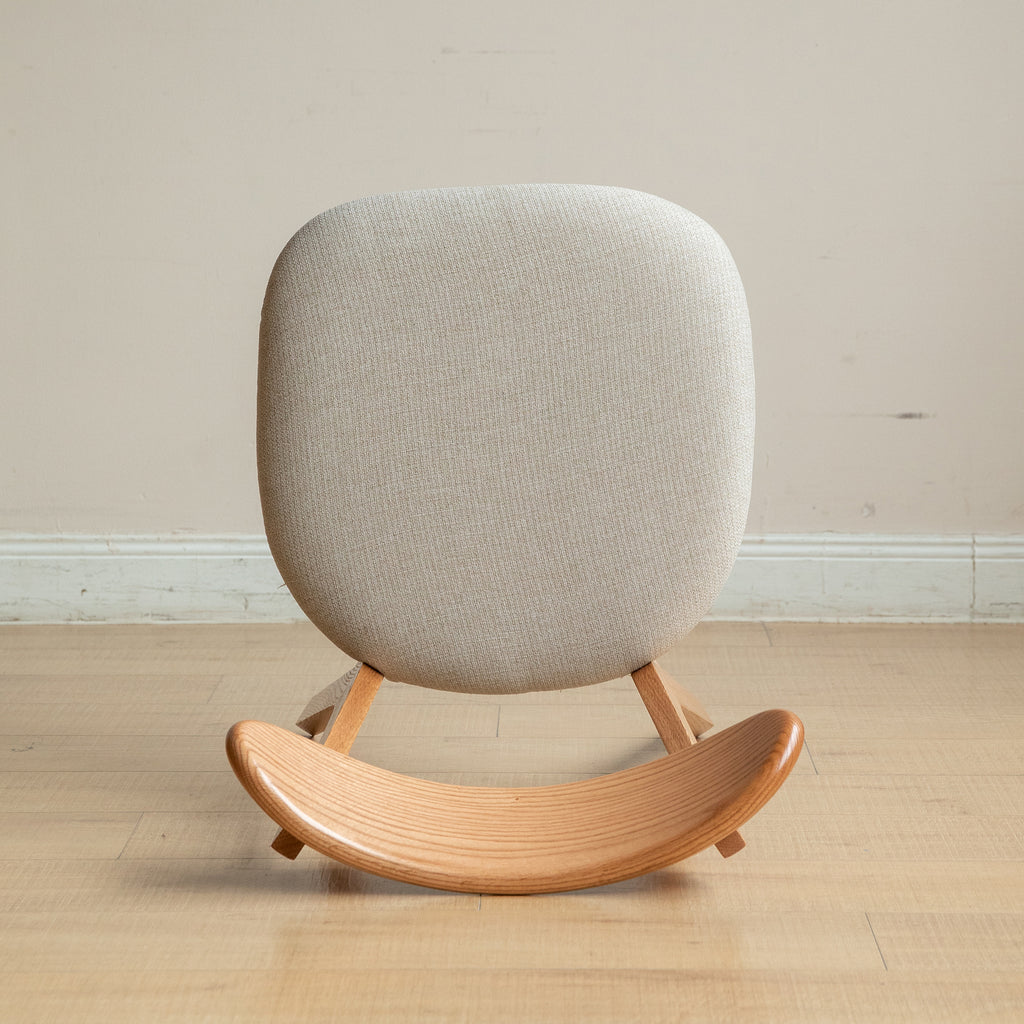 Solid Oak Dining Chairs Set of 2(Oak+Pear White)