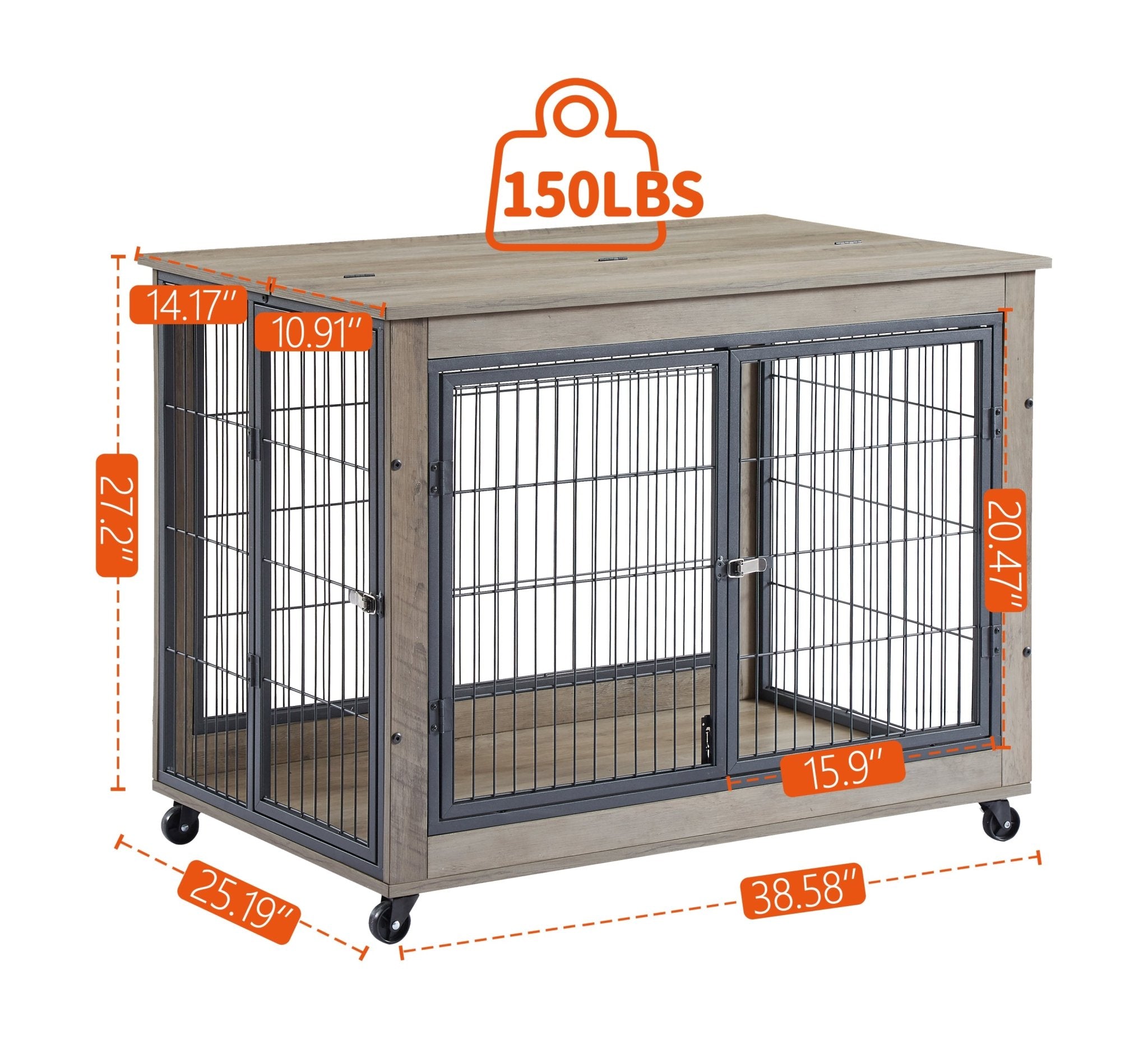Dog box side table in the style of grey furniture - KiKiUMi