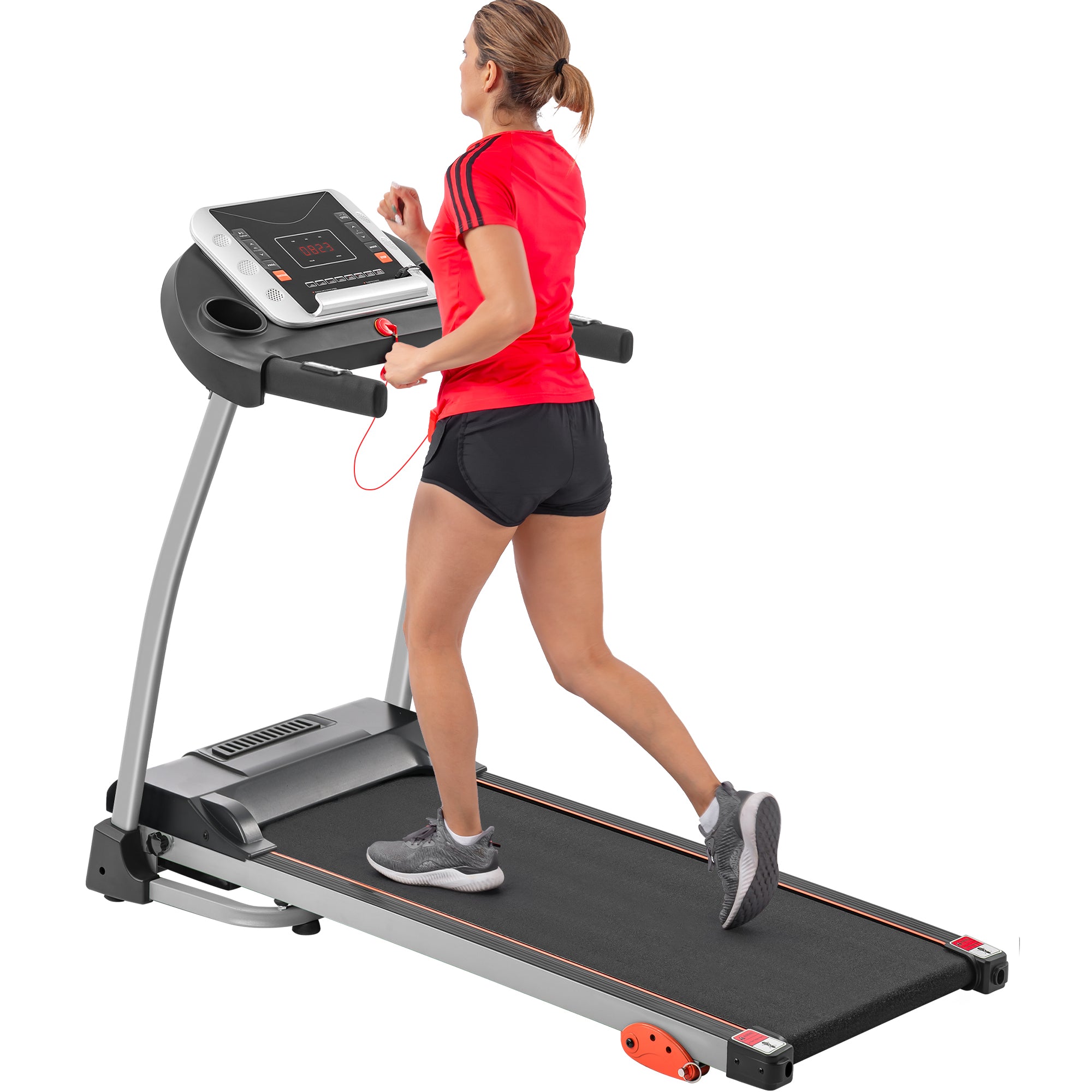 Easy-to-fold home treadmill
