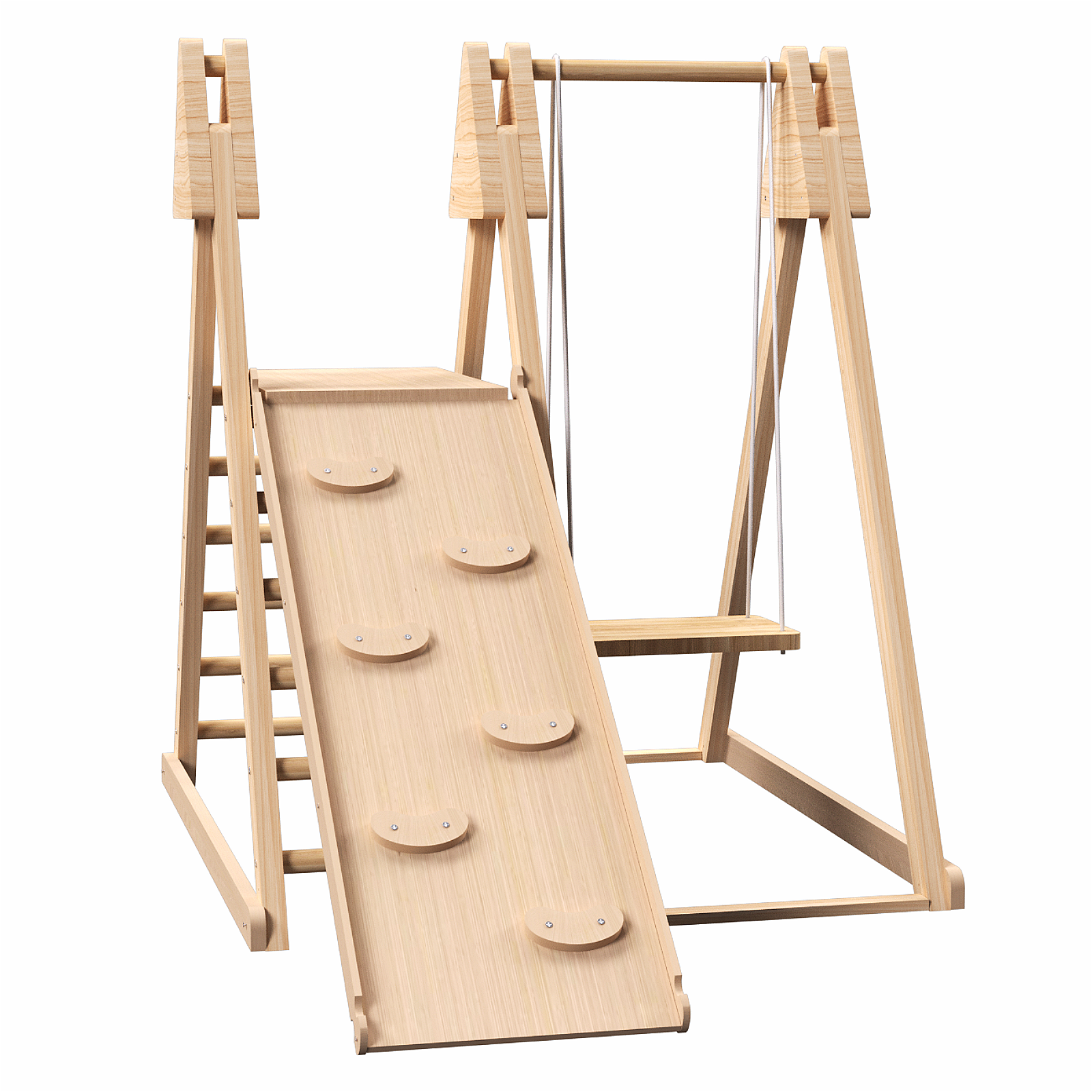 4-in-1 indoor jungle play gym for children