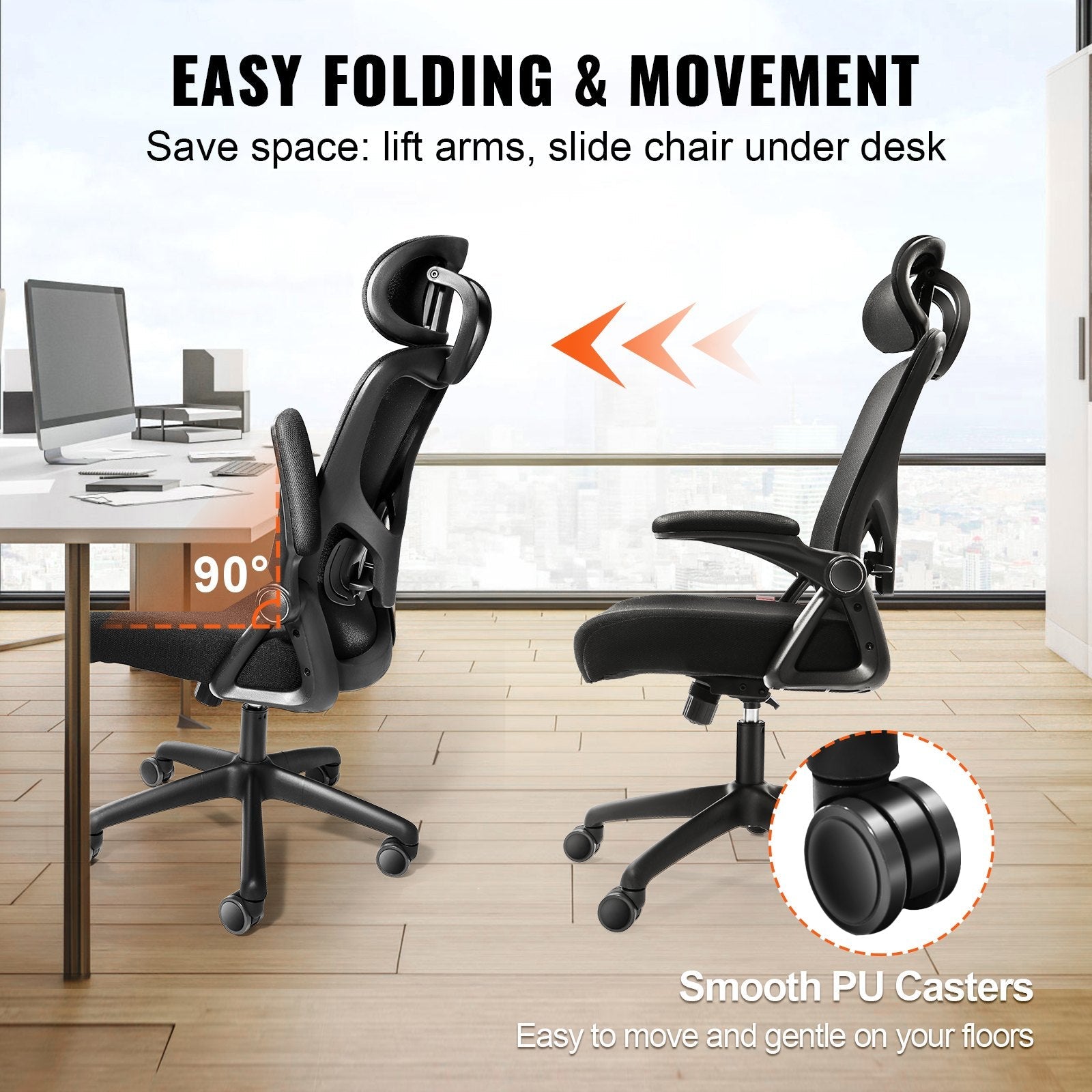Ergonomic adjustable office chair suitable for multiple scenarios（natural） - KiKiUMi