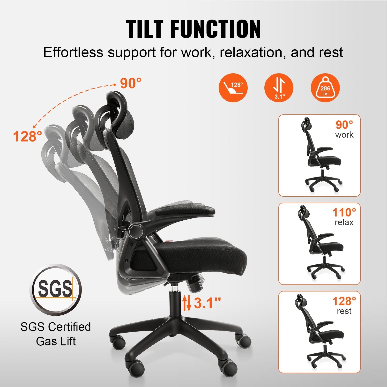 Ergonomic adjustable office chair suitable for multiple scenarios（natural） - KiKiUMi