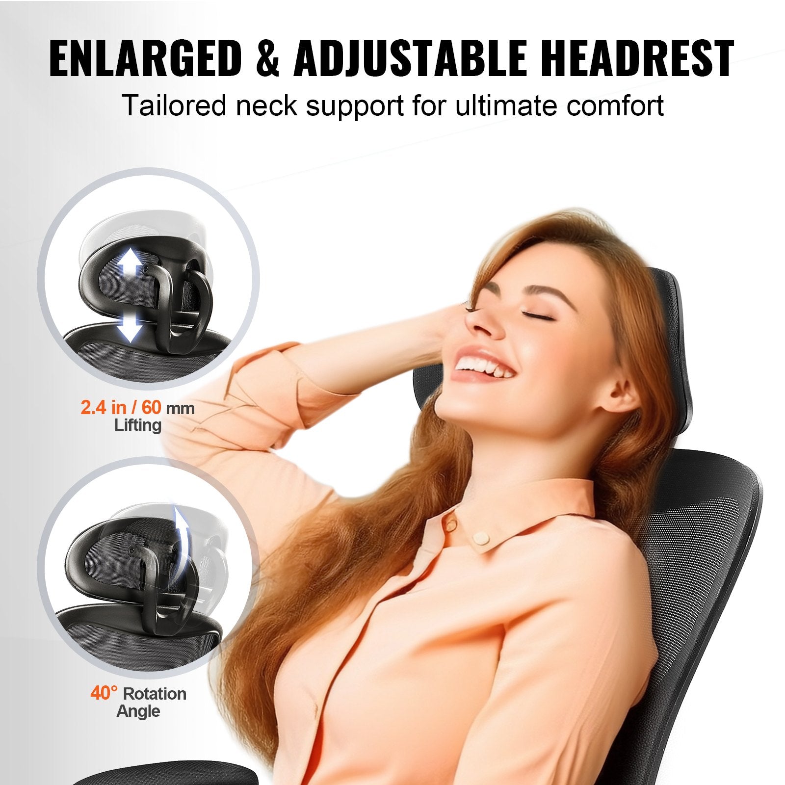 Ergonomic adjustable office chair suitable for multiple scenarios（natural） - KiKiUMi