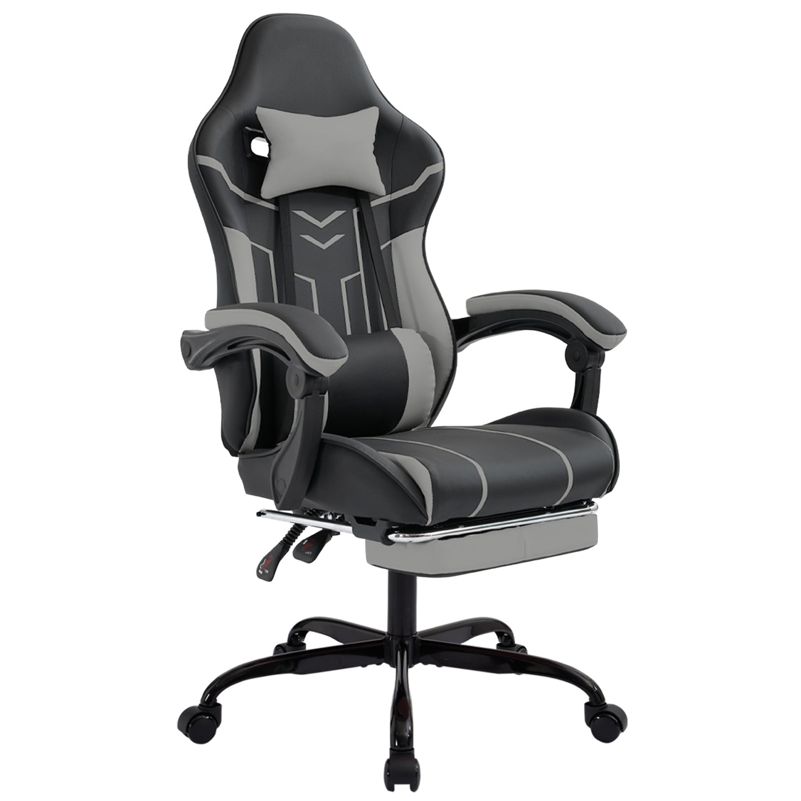 Ergonomic computer chair(black+ gray) - KiKiUMi