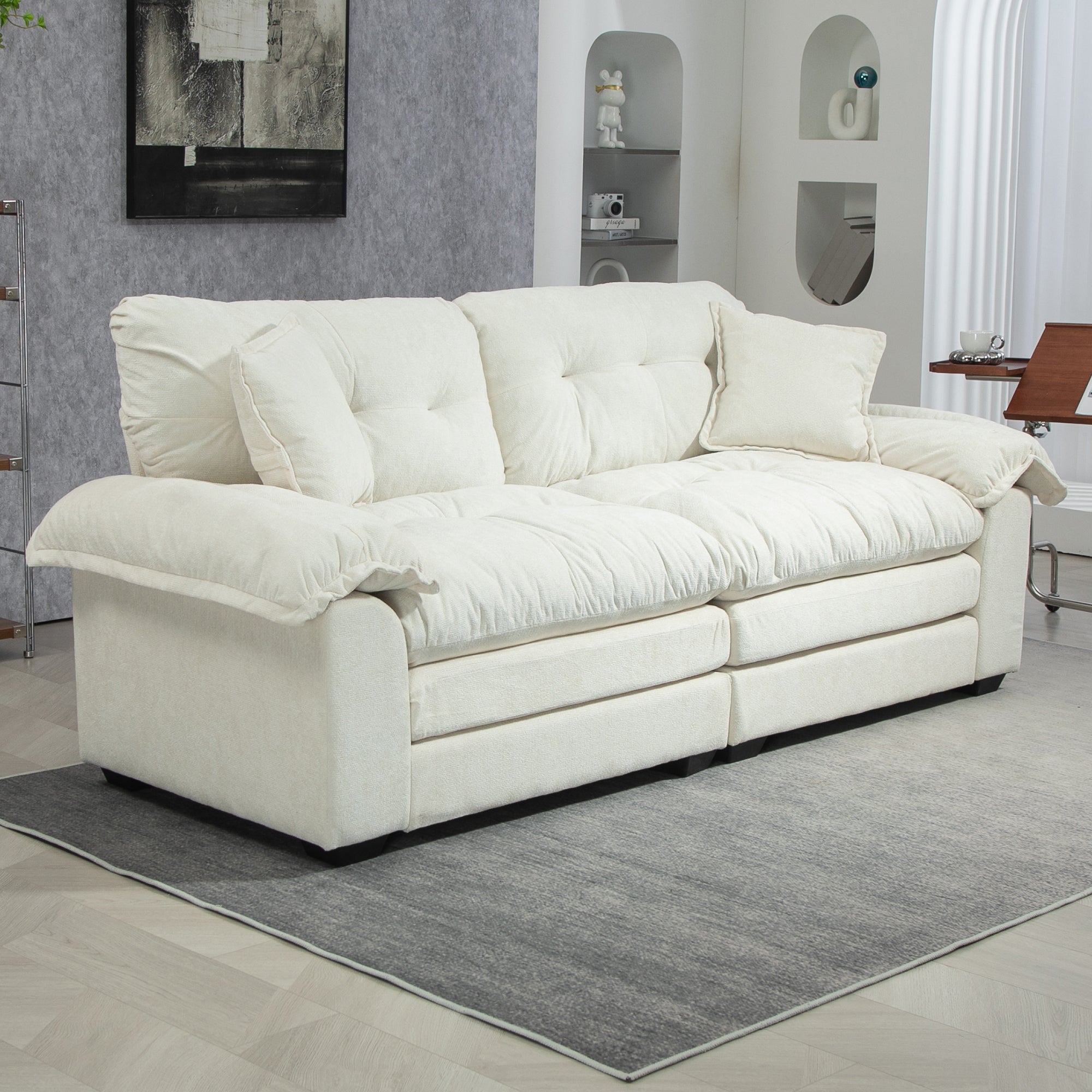 Chenier Multi-Scene Memory Foam Double Sofa(beige)