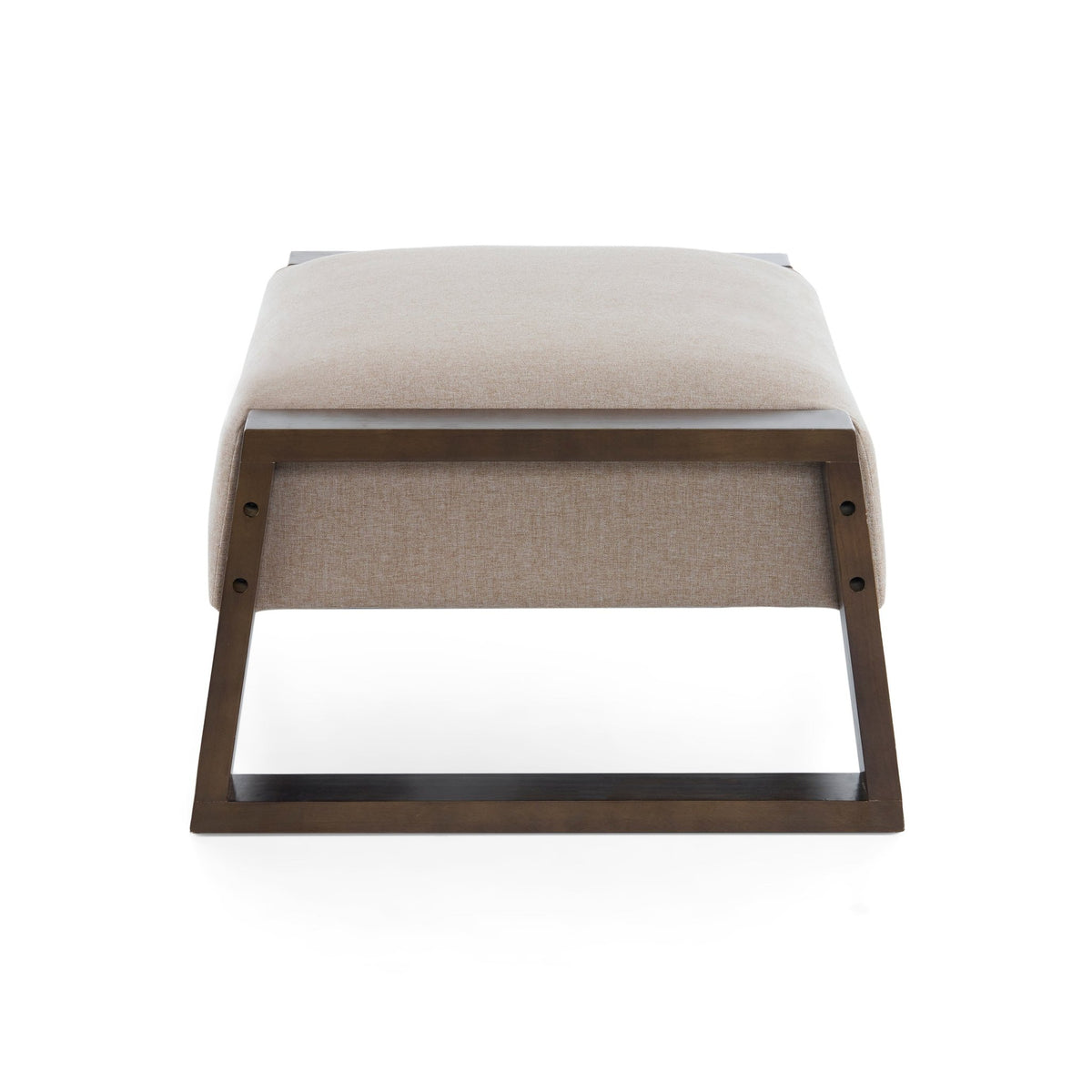 Fashionable beige soft stool - KiKiUMi