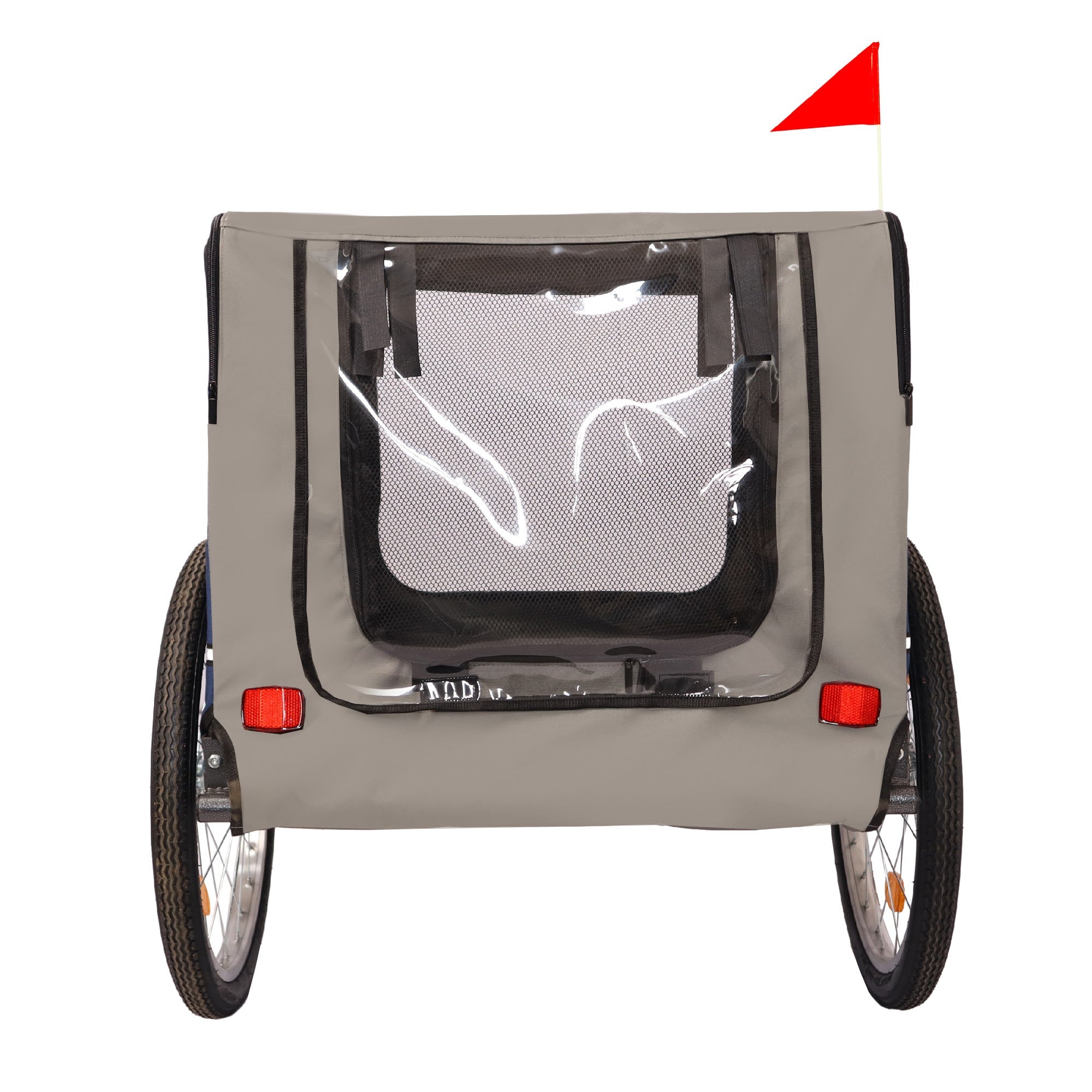 Folding pet trailer with 20 - inch wheels - KiKiUMi