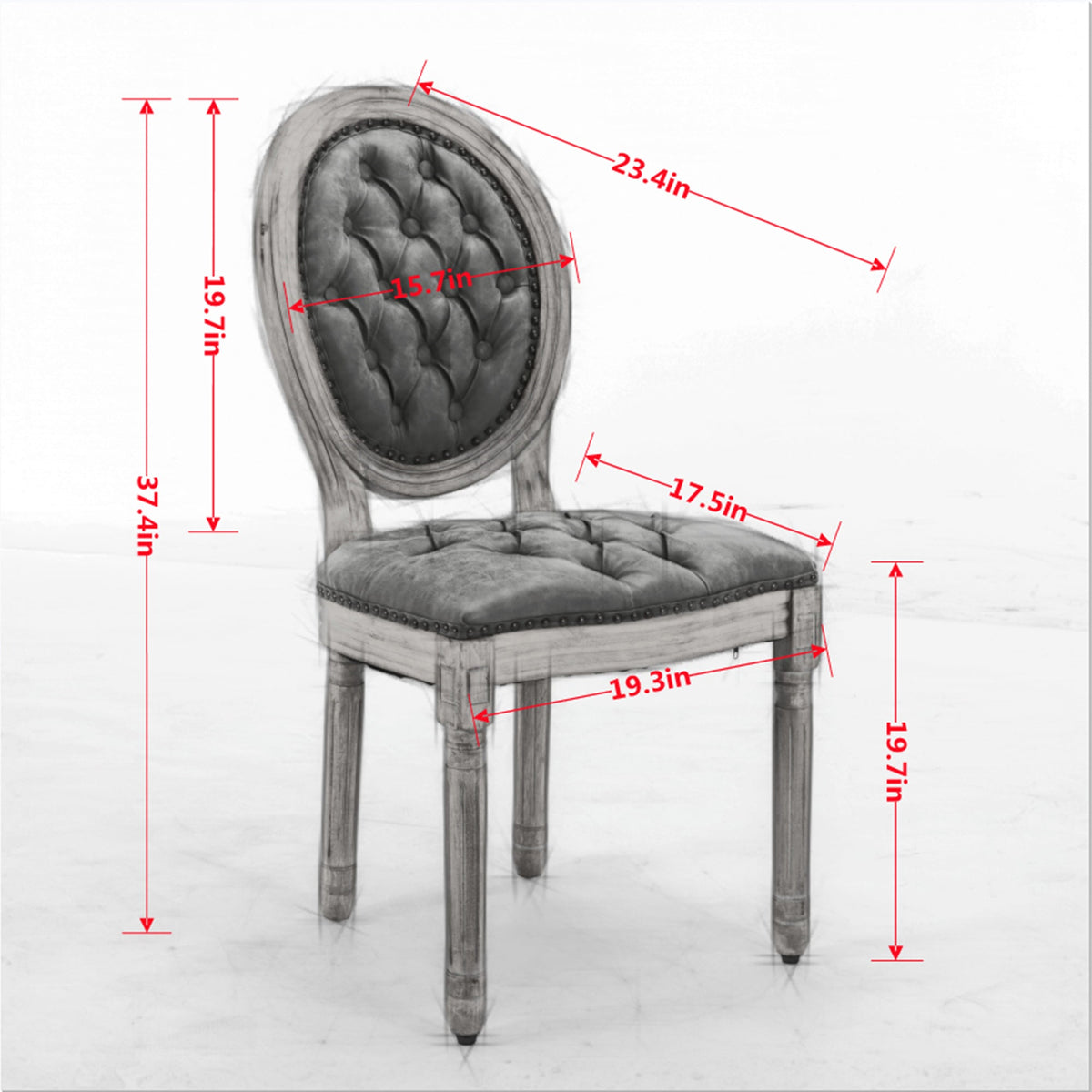 French vintage dining chairs(orange) - KiKiUMi