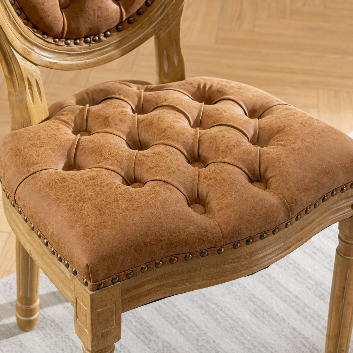 French vintage dining chairs(orange) - KiKiUMi