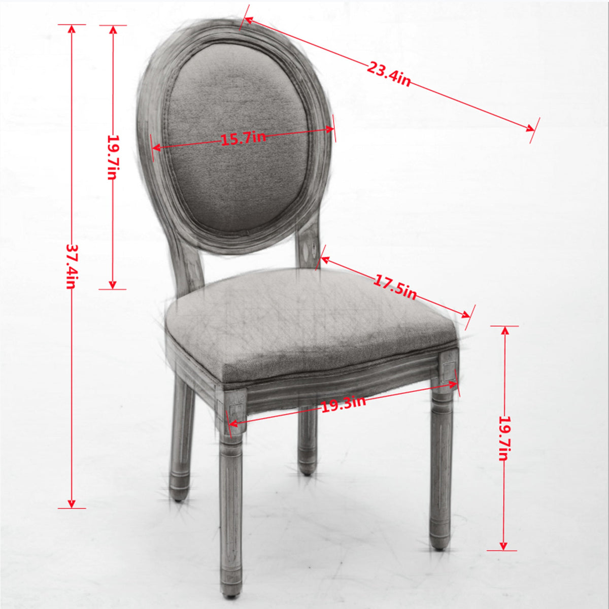French vintage dining chairs(tan) - KiKiUMi