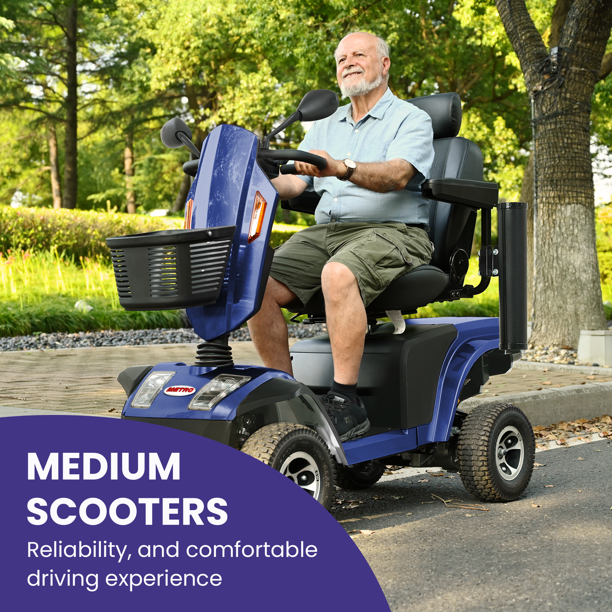 Heavy - duty electric scooters（blue） - KiKiUMi