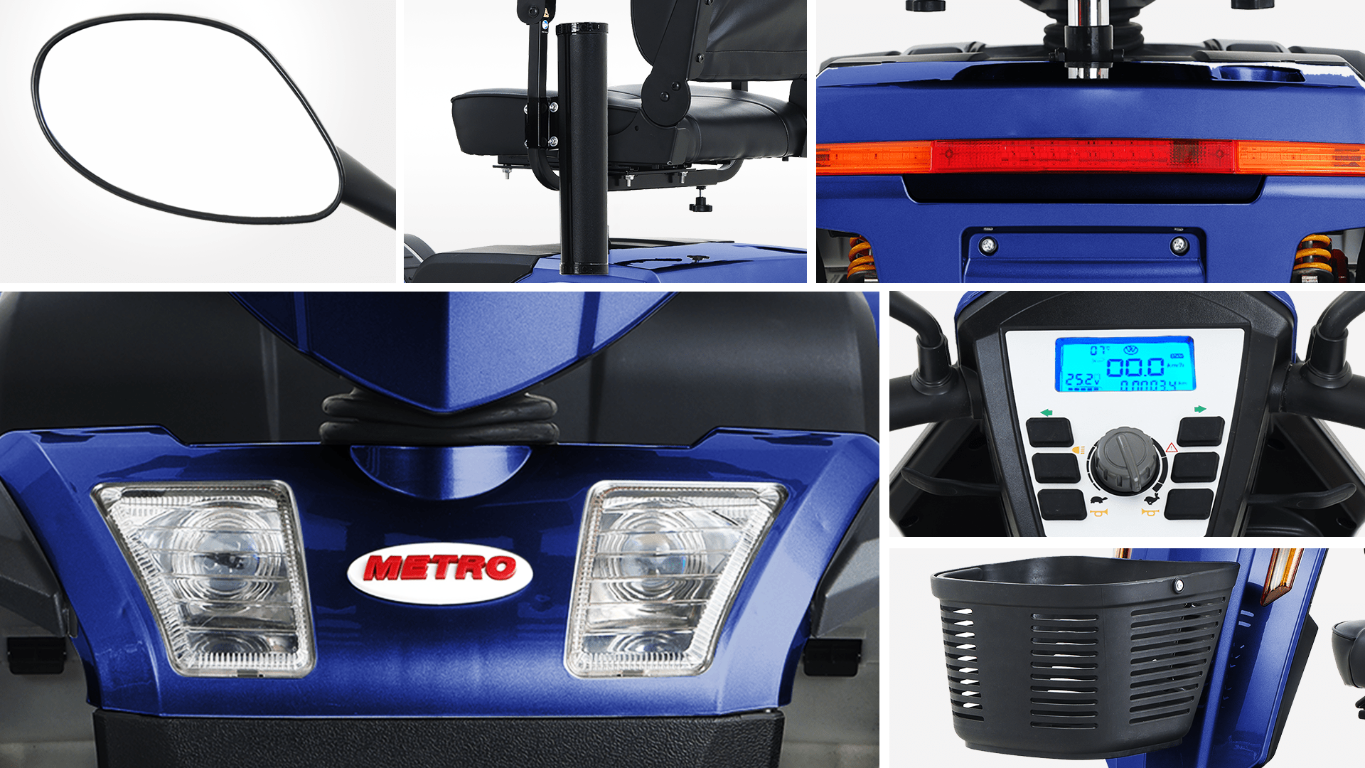 Heavy - duty electric scooters（blue） - KiKiUMi