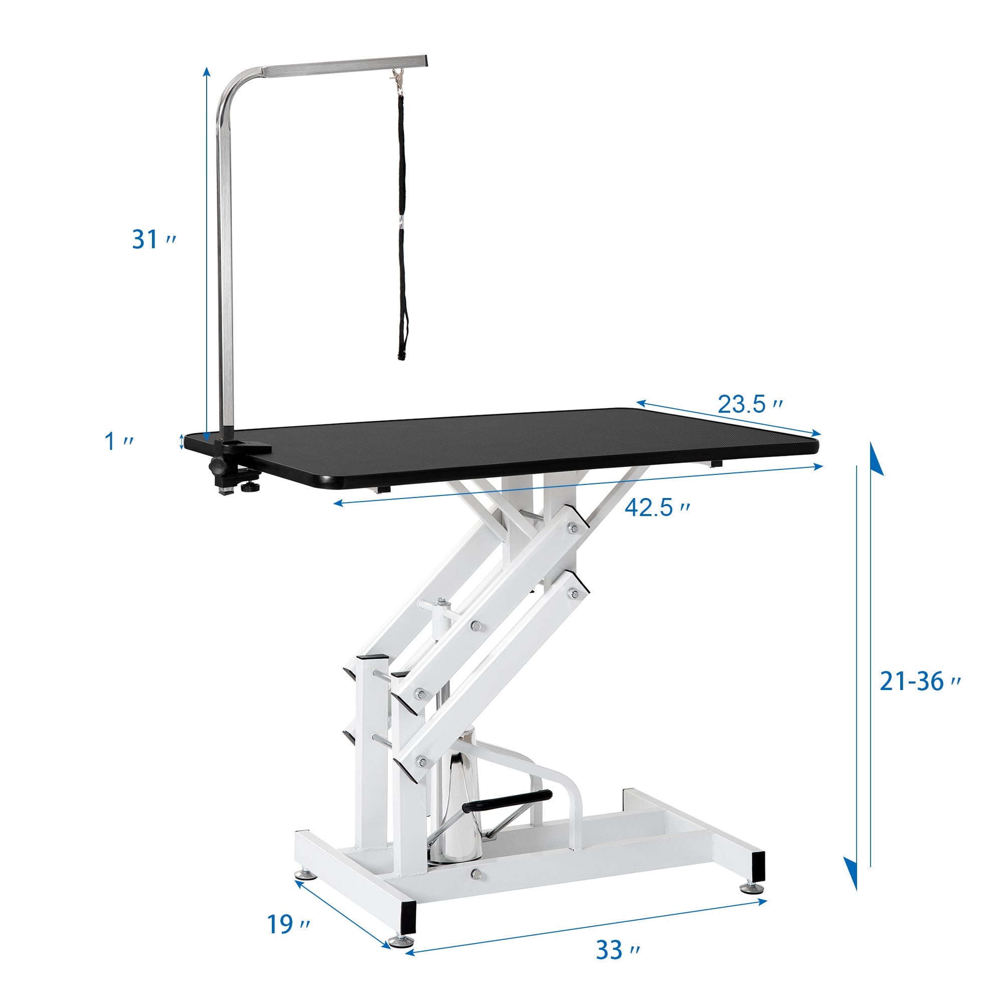 Heavy - duty large - sized hydraulic pet grooming table - KiKiUMi