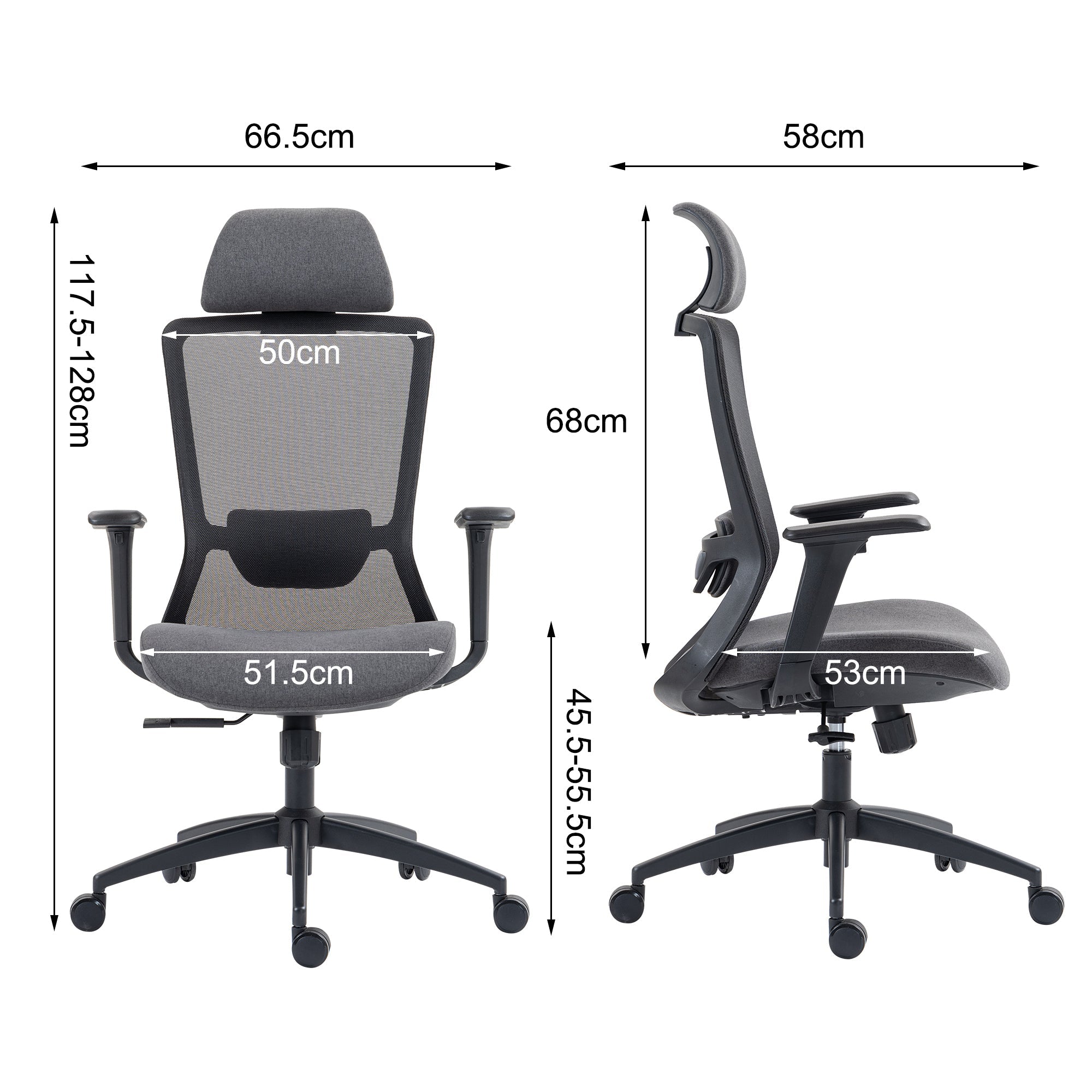 High Back Mesh Office Chair - KiKiUMi