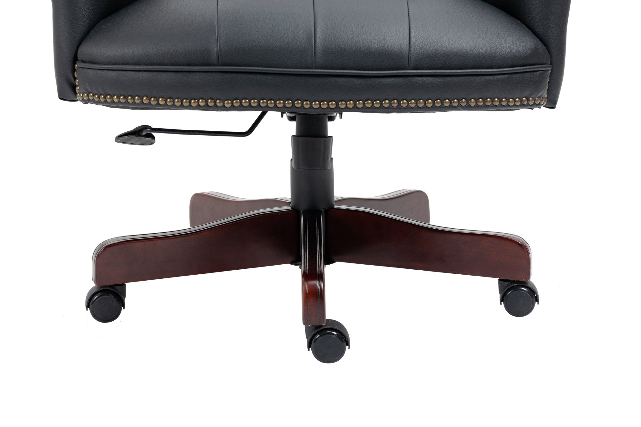 High - backrest PU leather executive office chair(Black PU) - KiKiUMi