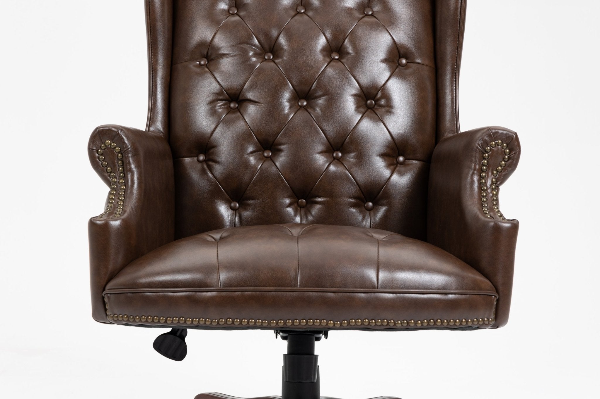 High - backrest PU leather executive office chair(brown) - KiKiUMi