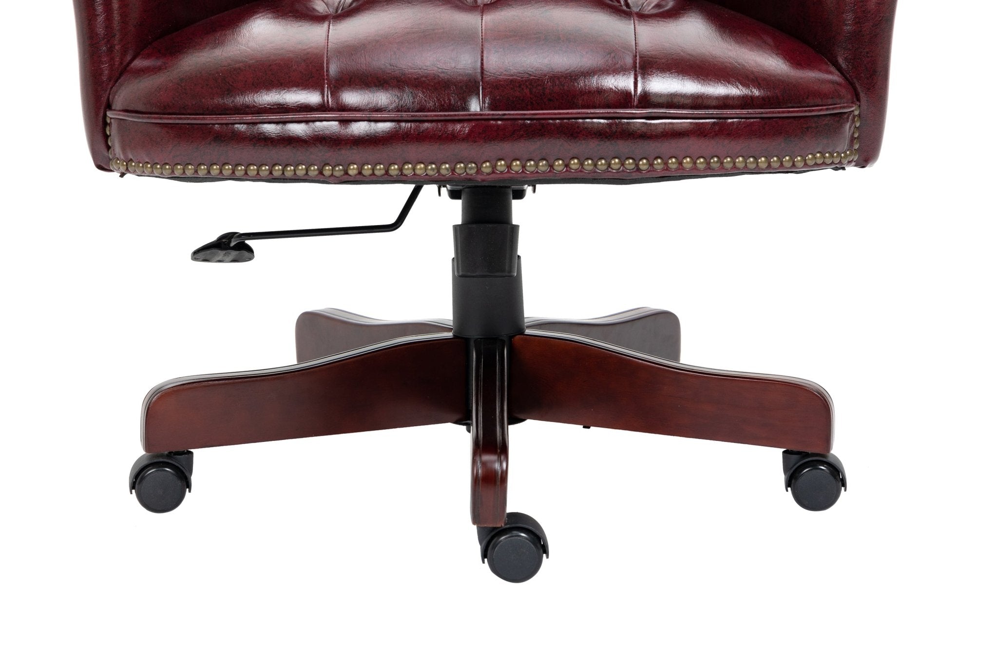 High - backrest PU leather executive office chair(burgundy) - KiKiUMi