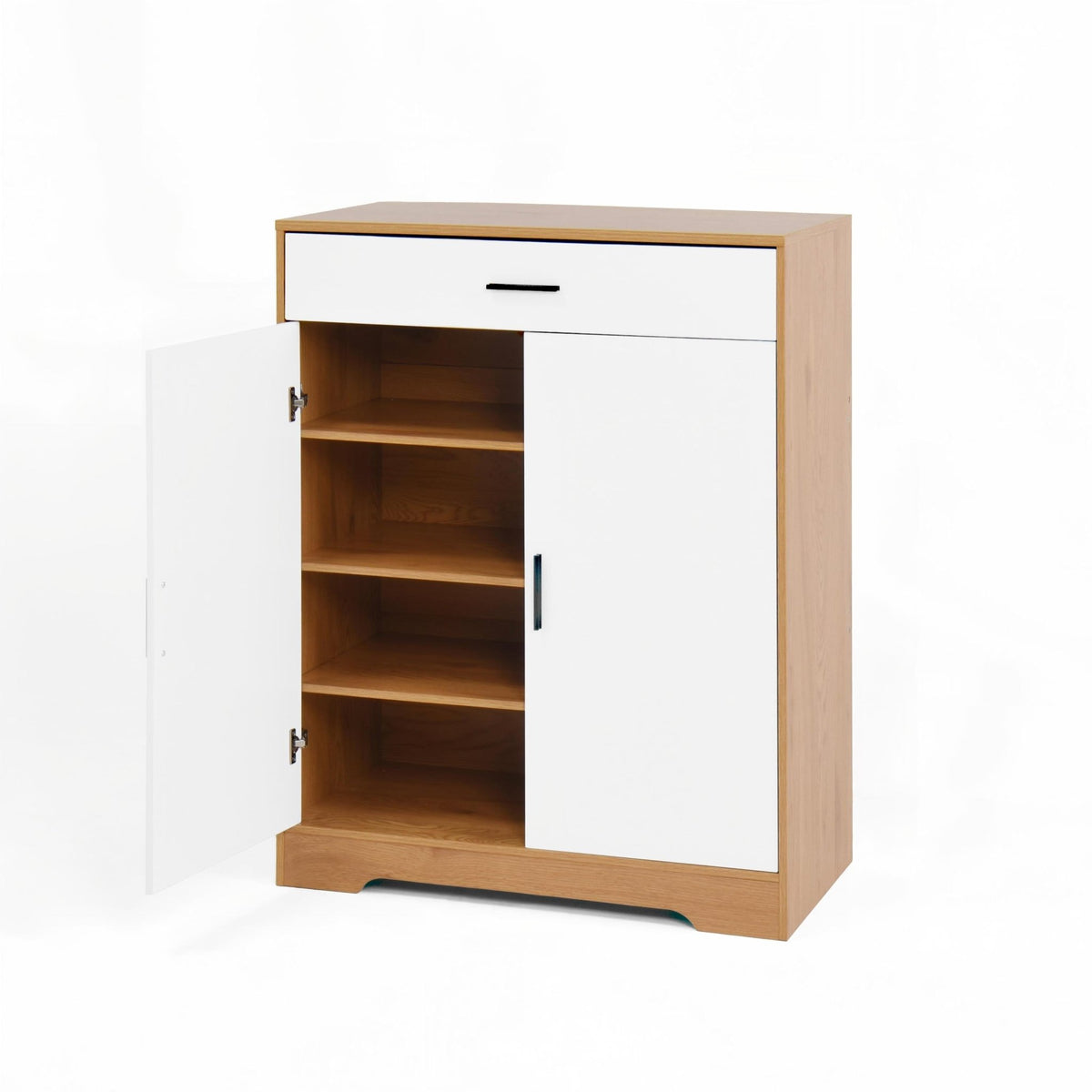 Independent wooden shoe cabinet organizer - KiKiUMi