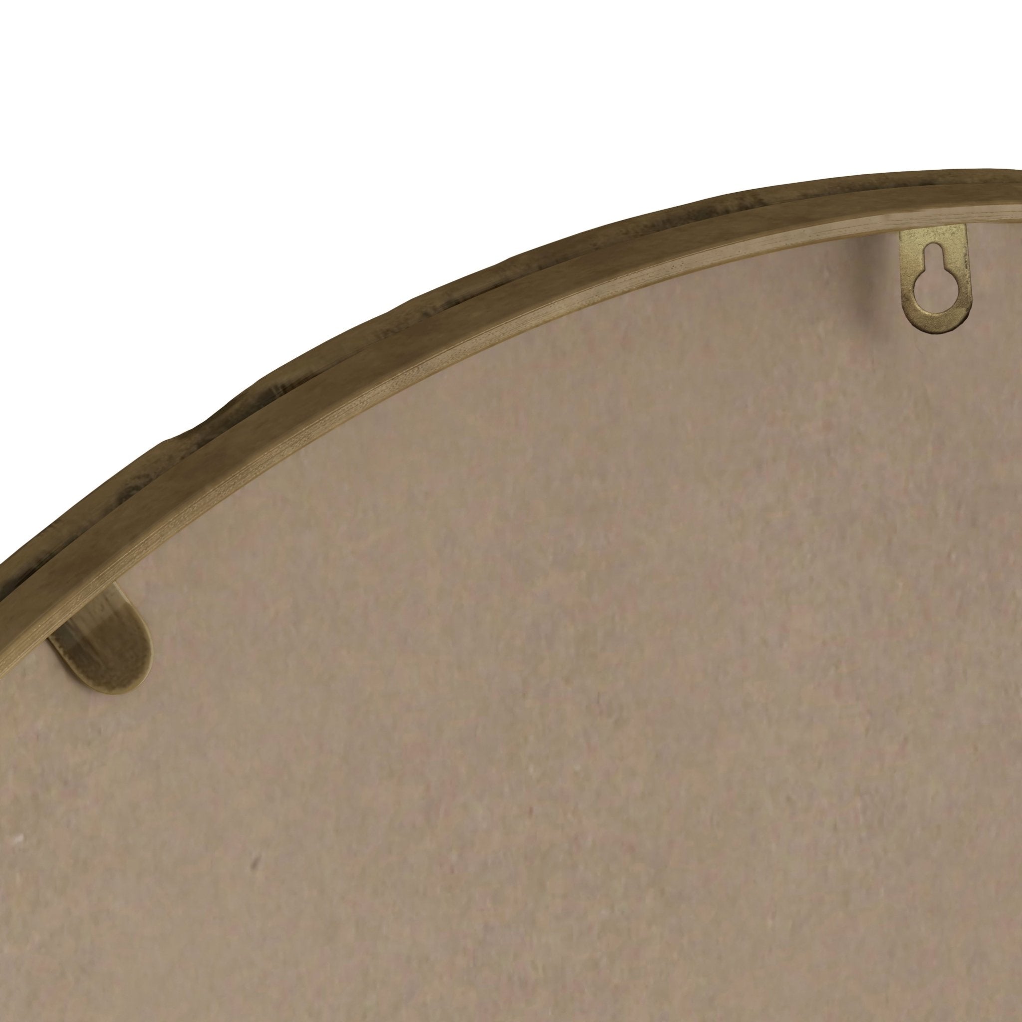 Iron art oval - shaped retro mirror with a high - quality glass and medium - density fiberboard frame - KiKiUMi