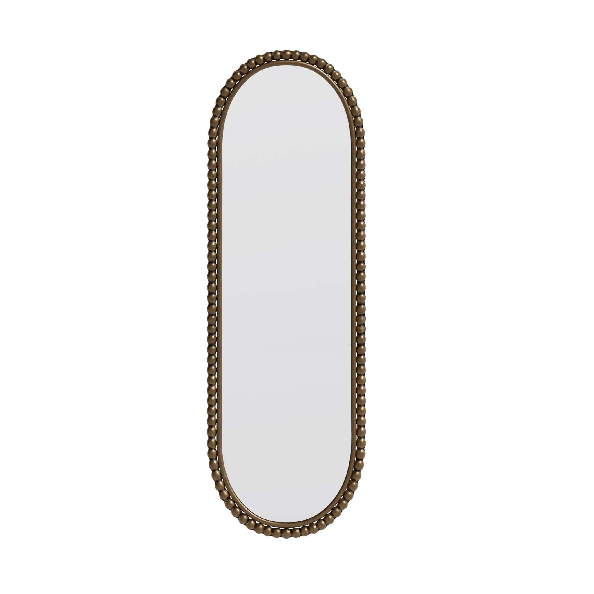 Iron oval - shaped retro mirror - KiKiUMi