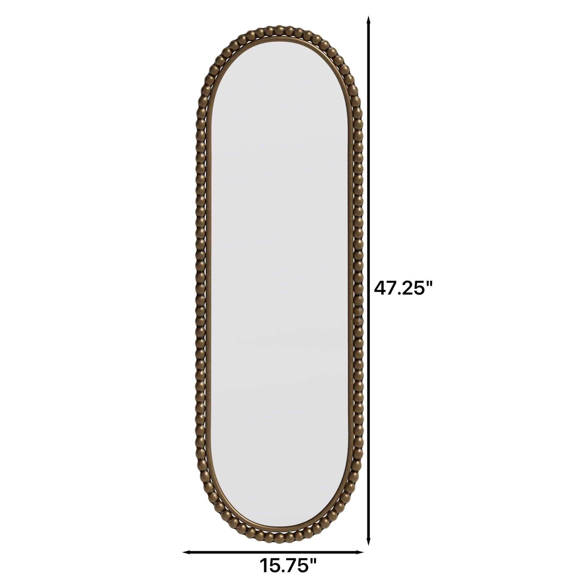 Iron oval - shaped retro mirror - KiKiUMi