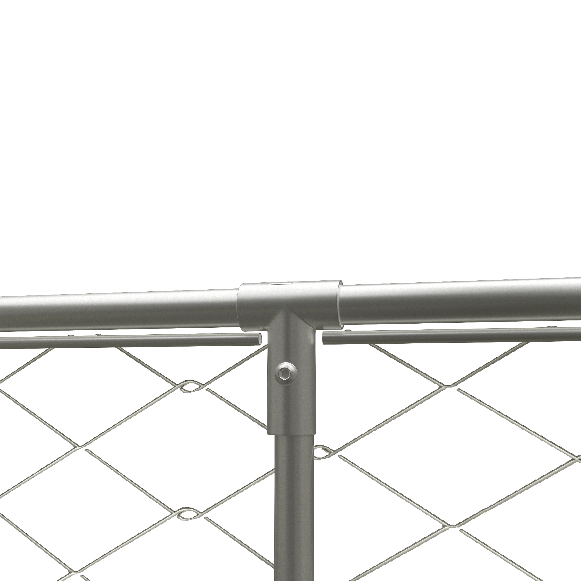 Large outdoor fenced kennel with a rotating feeder - KiKiUMi