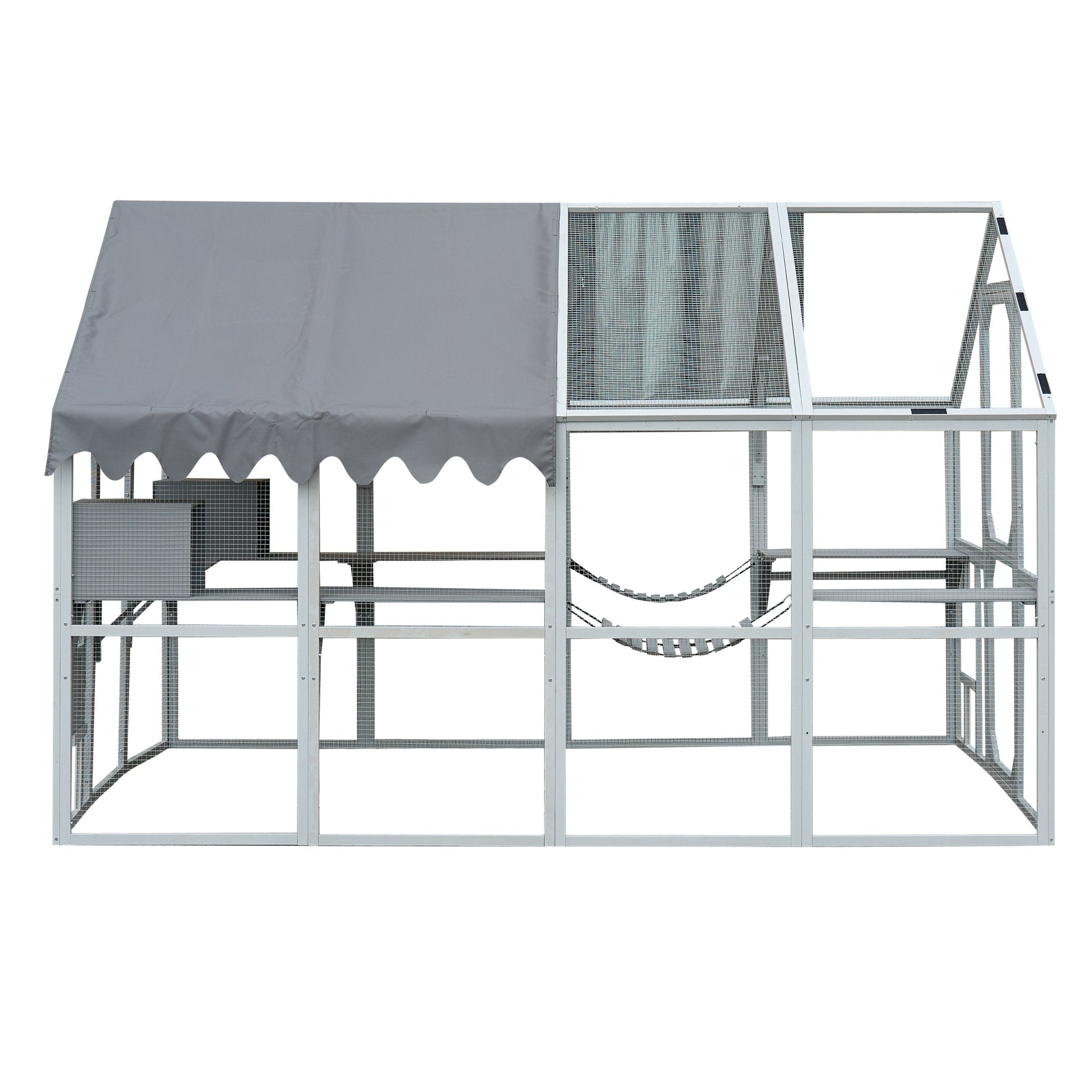 Large outdoor waterproof cat house cat enclosure - KiKiUMi