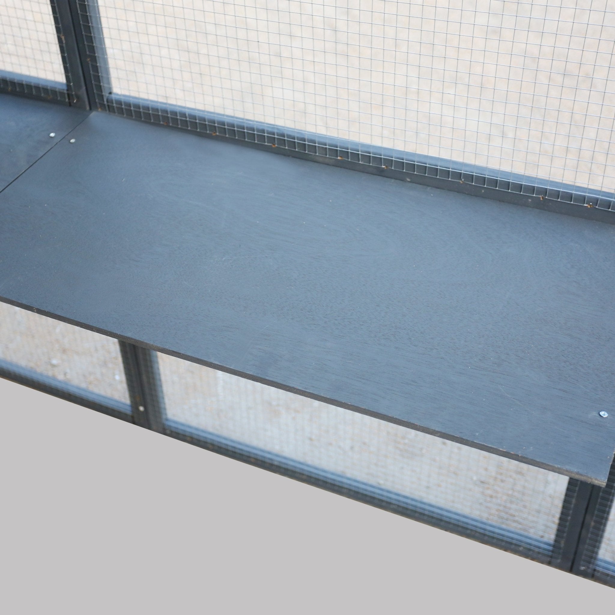 Large outdoor wooden cat enclosures - KiKiUMi