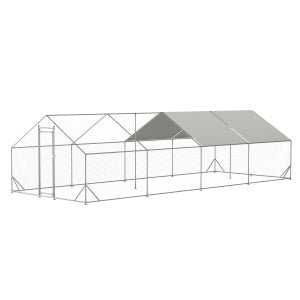 Large walk - in metal chicken, rabbit and duck cages (10 'L x 26 W x 6.56 'H) - KiKiUMi