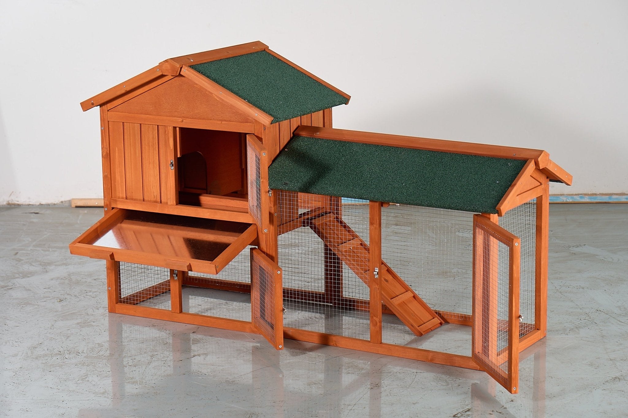 Large wooden cages for rabbits, chickens and guinea pigs - KiKiUMi
