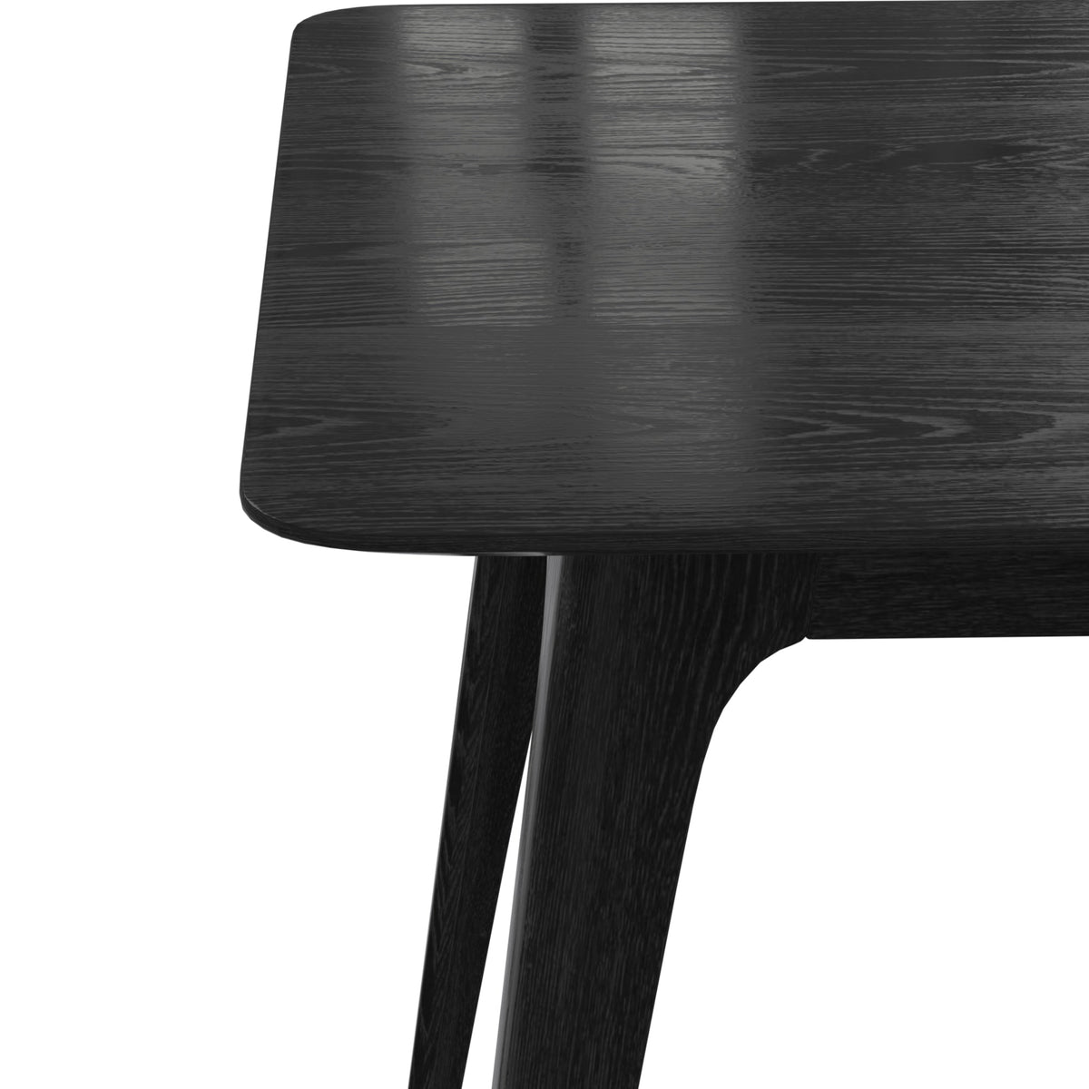 Medieval modern table and four upholstered chairs(black,light gray) - KiKiUMi
