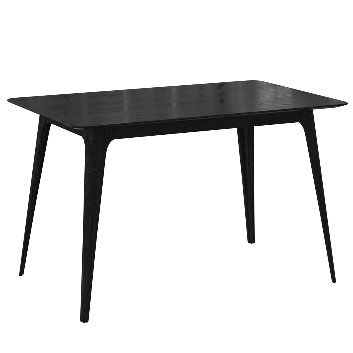 Medieval modern table and four upholstered chairs(black,light gray) - KiKiUMi