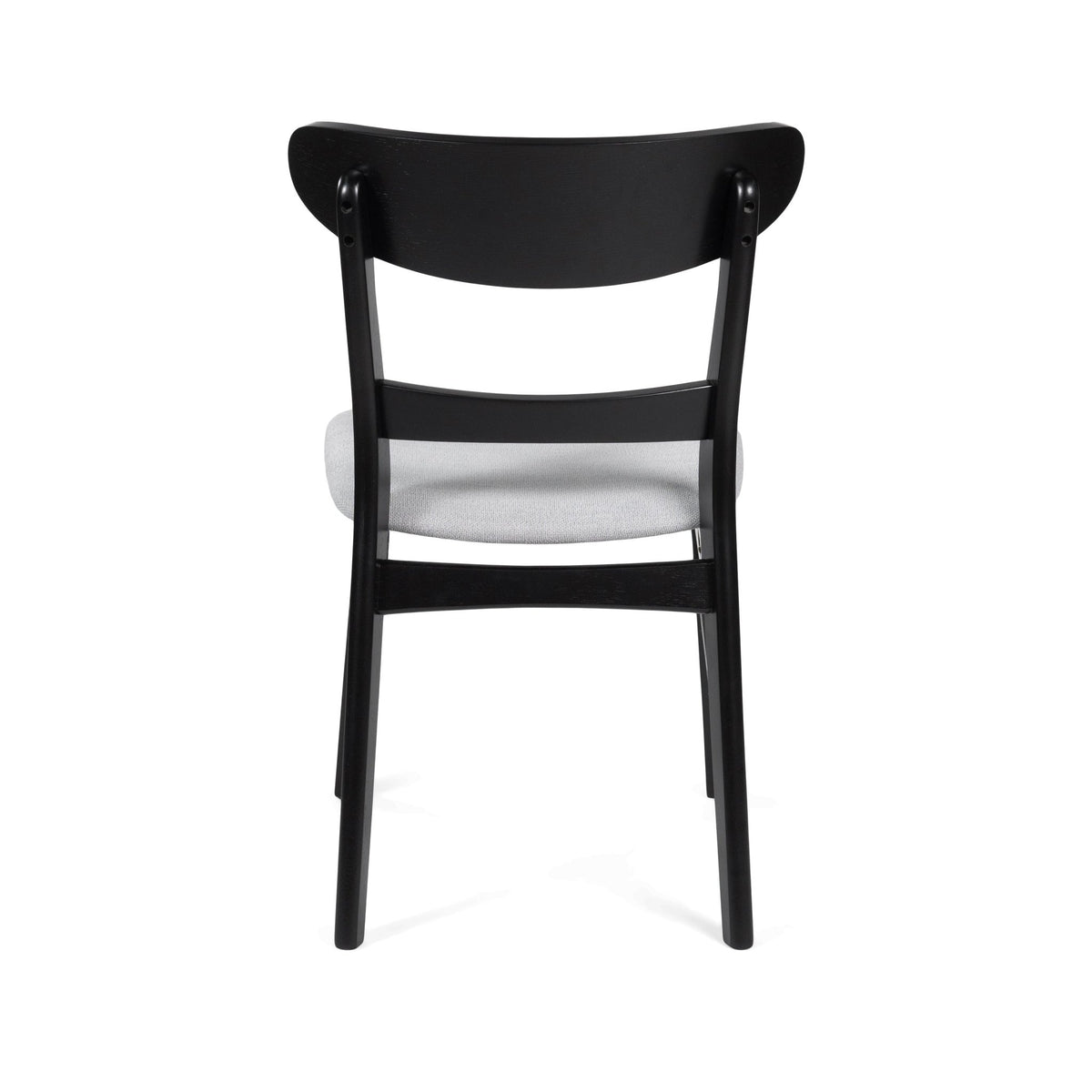 Medieval modern table and four upholstered chairs(black,light gray) - KiKiUMi