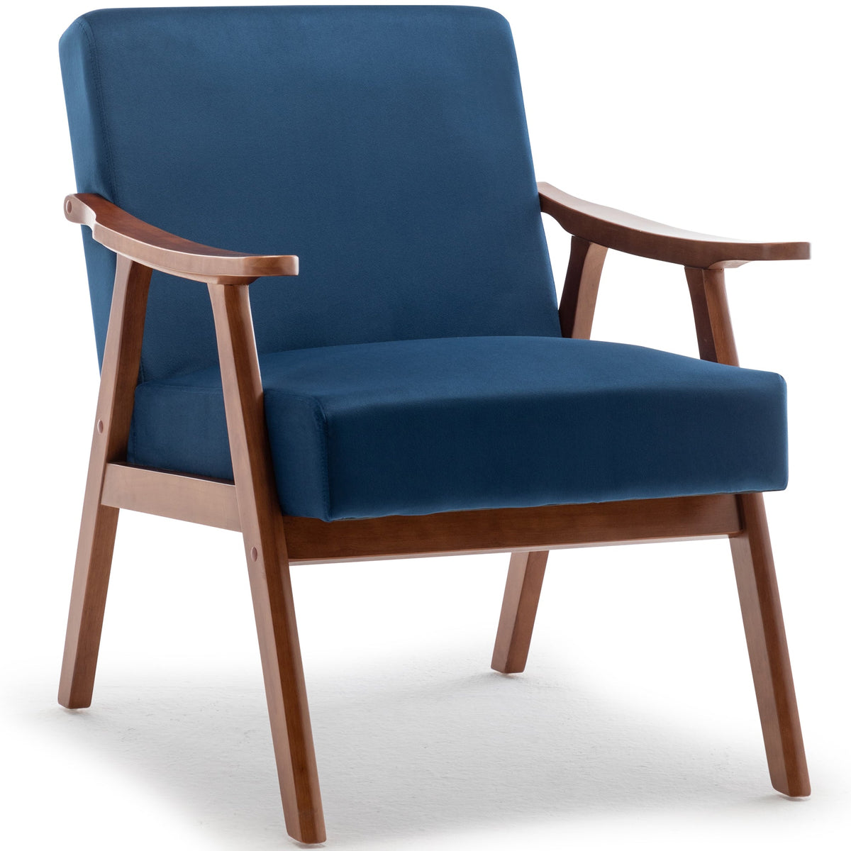 Medieval modern wing-back lounge chair(blue) - KiKiUMi