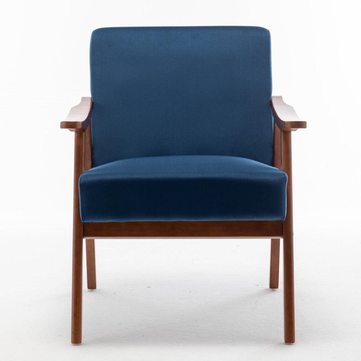 Medieval modern wing-back lounge chair(blue) - KiKiUMi