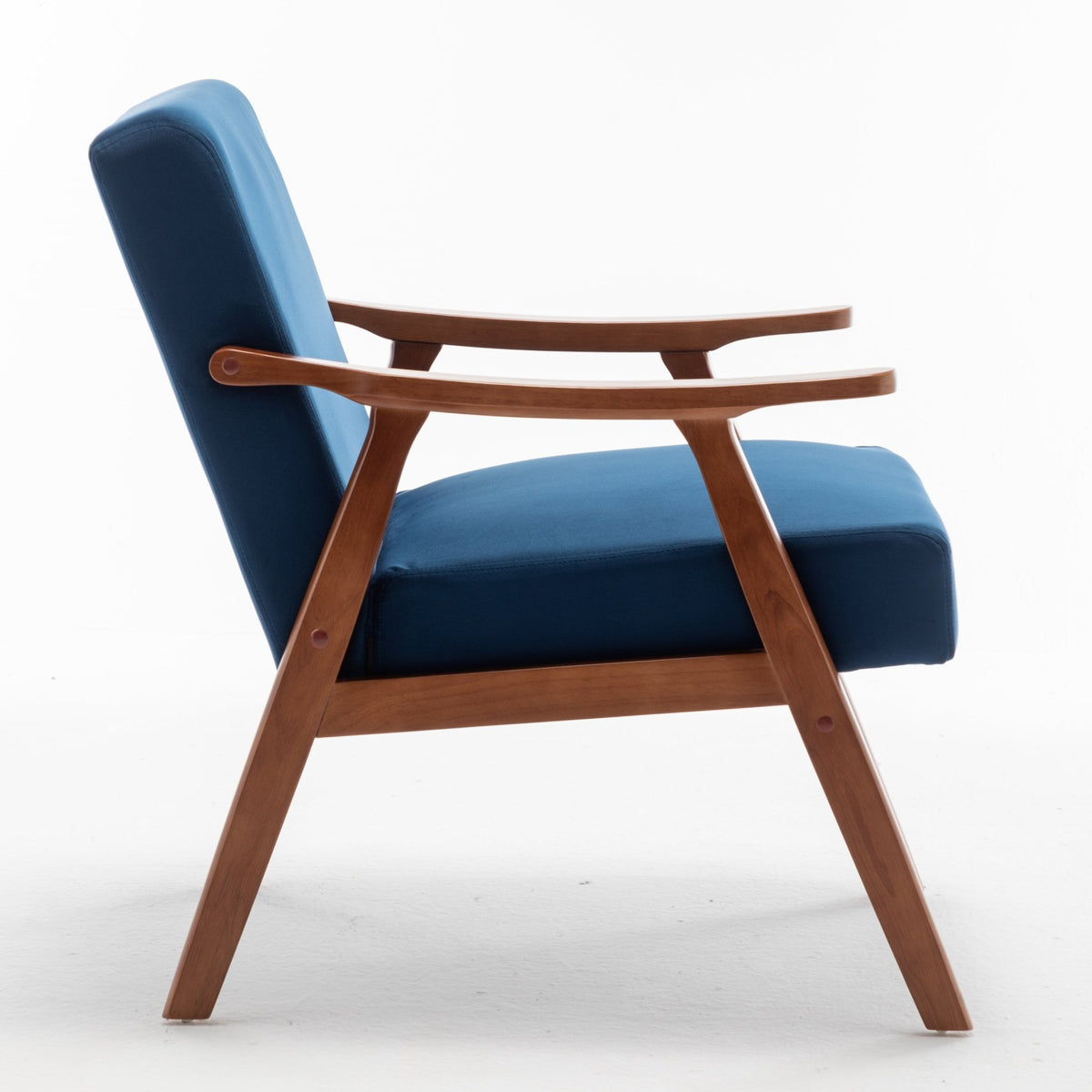 Medieval modern wing-back lounge chair(blue) - KiKiUMi